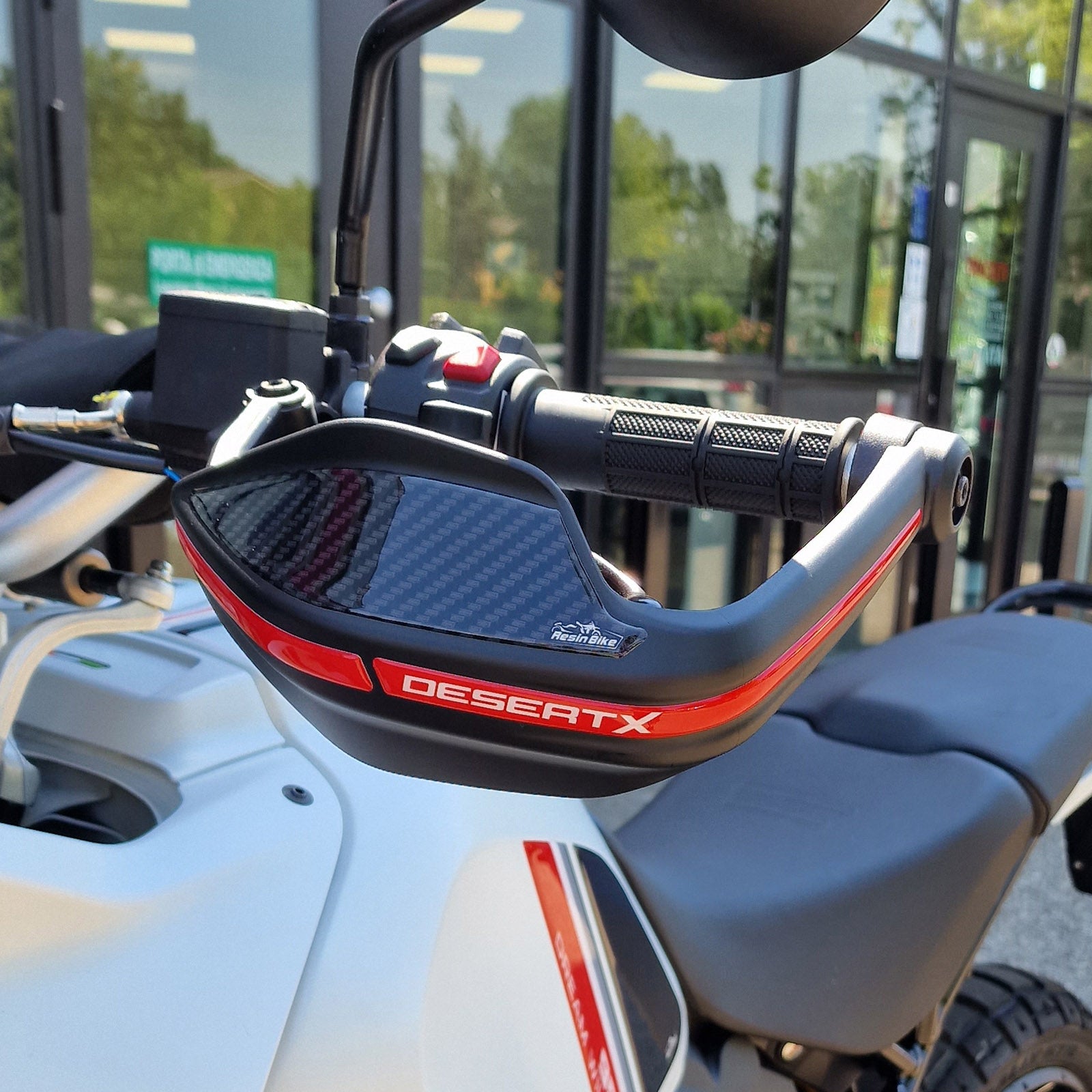 Resin Bike 3D Motorcycle Stickers - Tank Kit | Ducati Desert X 2022>2026 RB-1000475400007 -   Pyramid Motorcycle Accessories