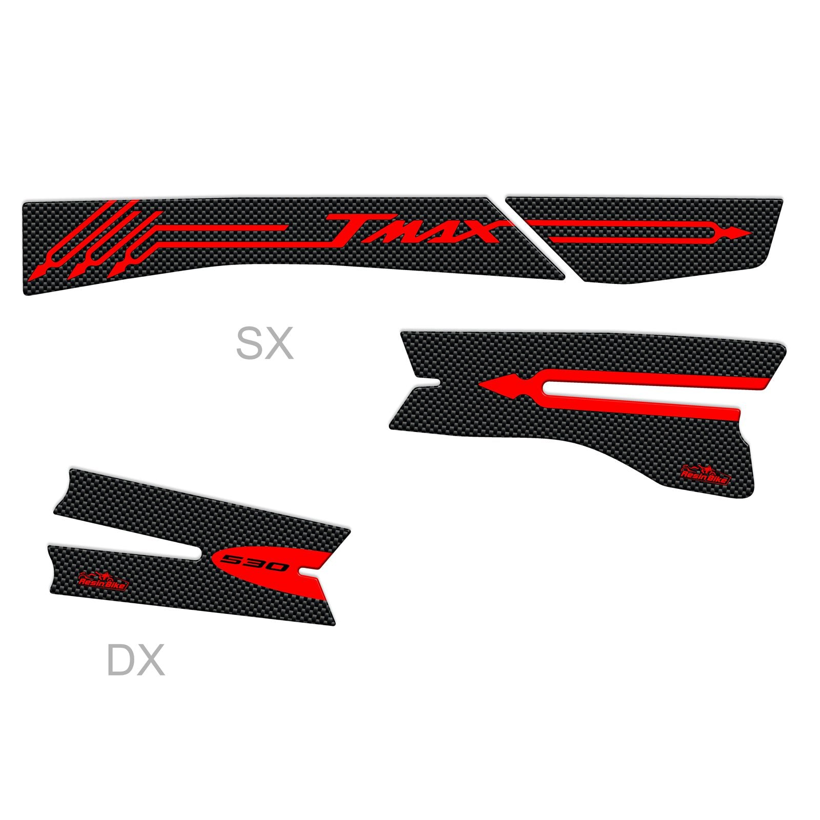 Resin Bike 3D Motorcycle Stickers - Variator Cover | Yamaha TMAX 530 2012>2016 RB-BW233676 -   Pyramid Motorcycle Accessories