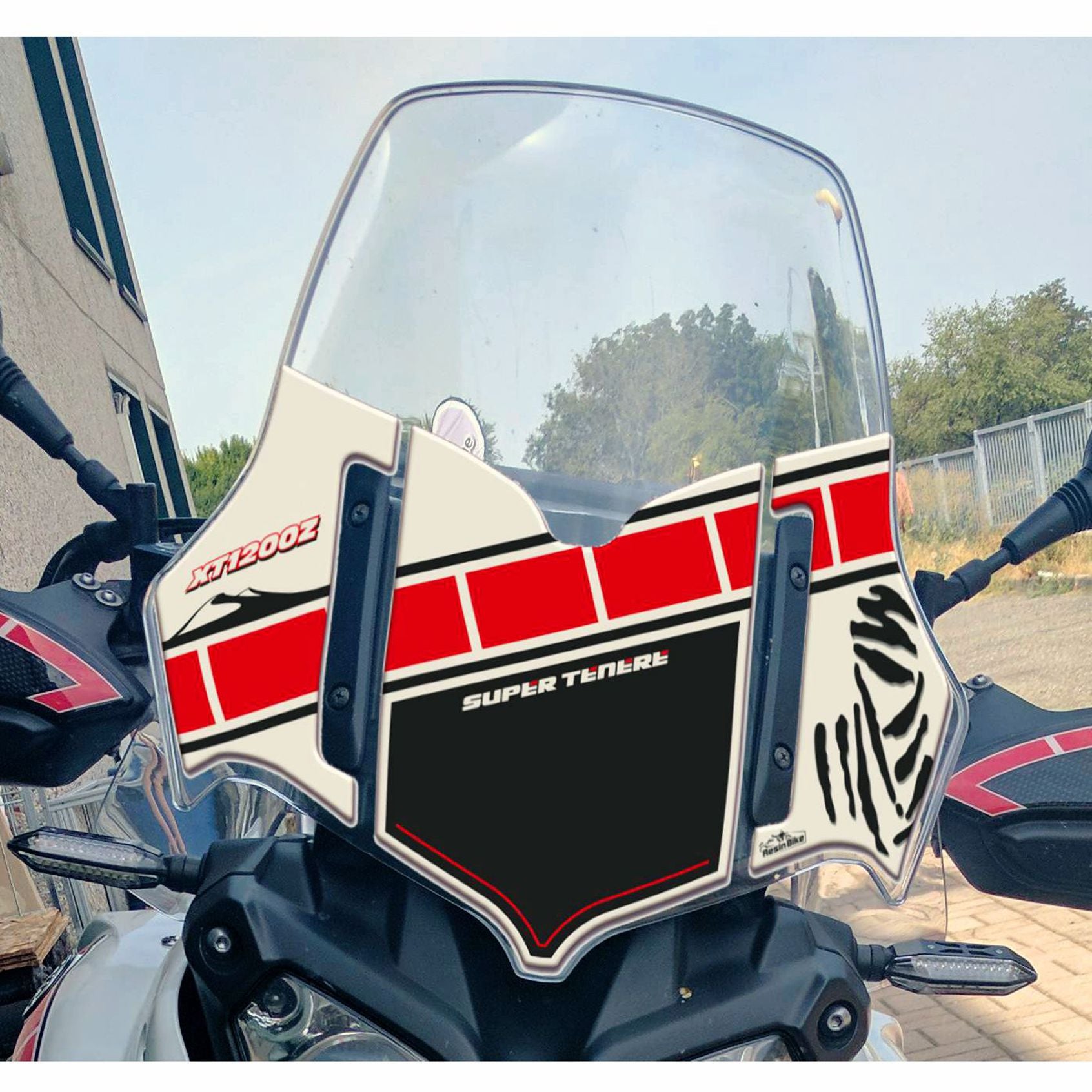 Resin Bike 3D Motorcycle Stickers - Windshield | Yamaha XT 1200 Z Super Tenere 2010>2014 RB-B00052C9 -   Pyramid Motorcycle Accessories