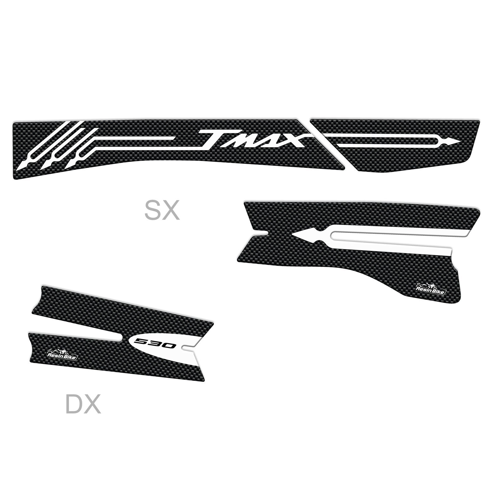 Resin Bike 3D Motorcycle Stickers - Swingarm | Yamaha TMAX 530 2012>2016 RB-B18160G1 -   Pyramid Motorcycle Accessories