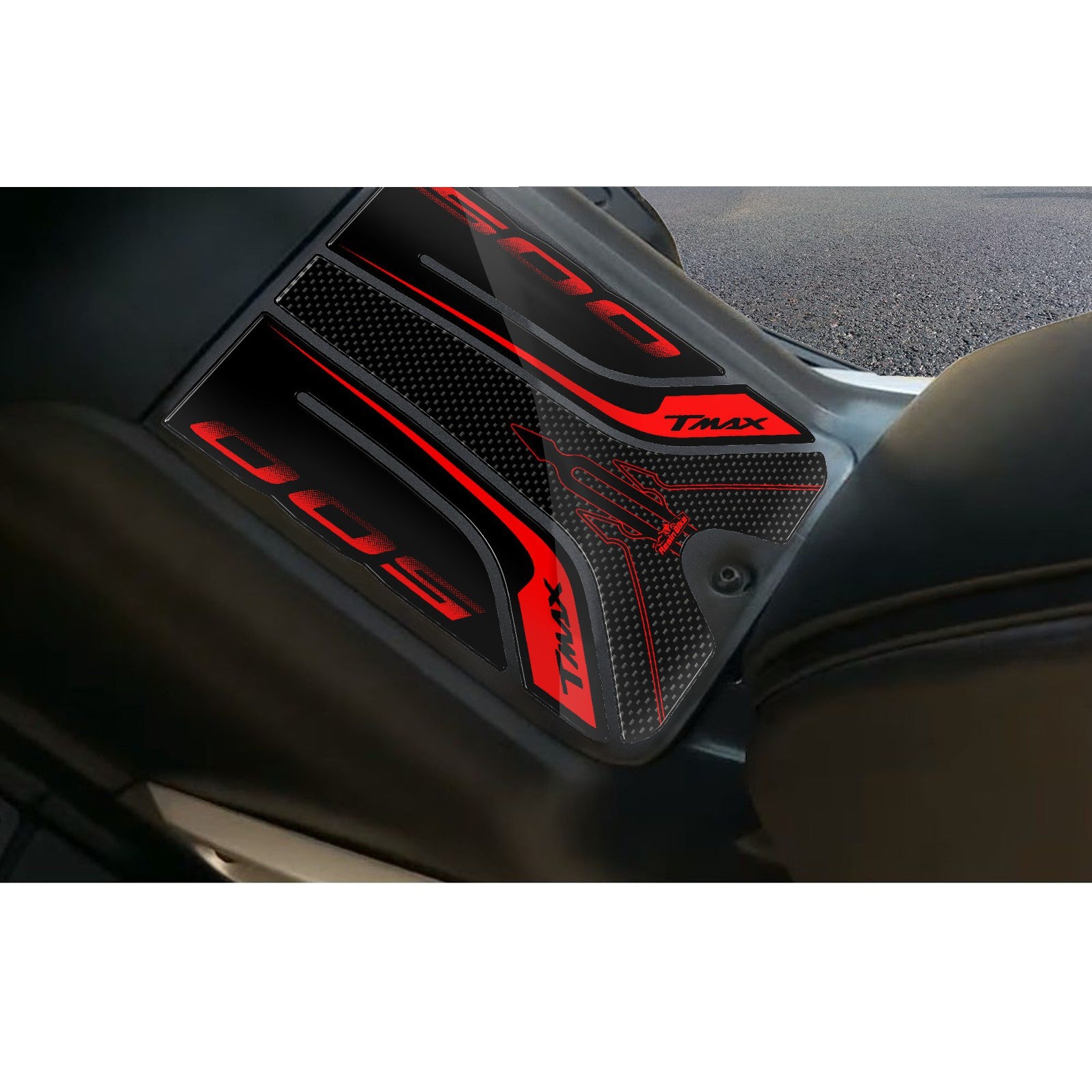 Resin Bike 3D Motorcycle Stickers - Footboard | Yamaha TMAX 500 2001>2007 RB-B3248N72 -   Pyramid Motorcycle Accessories