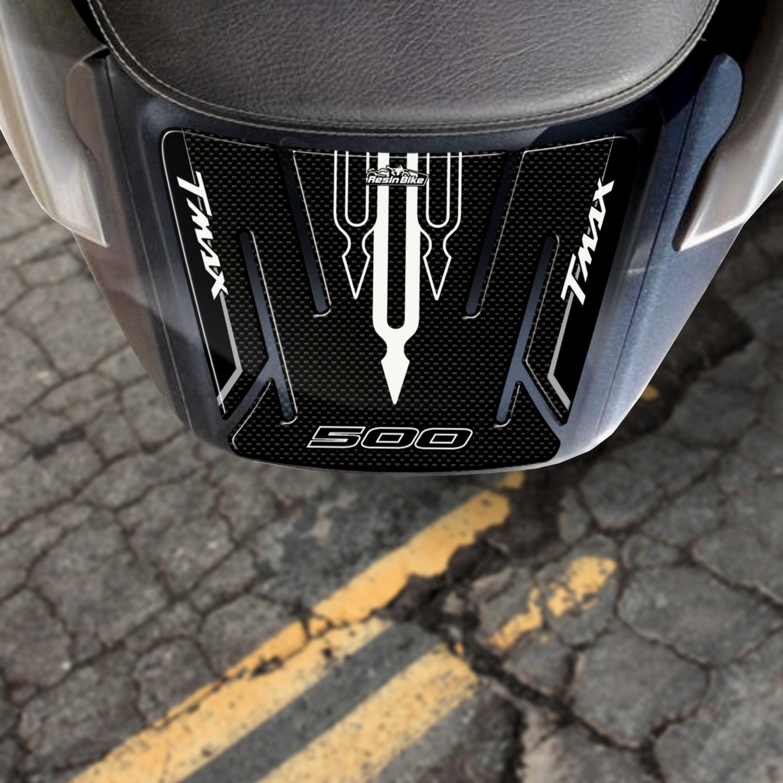 Resin Bike 3D Motorcycle Stickers - Tail Section | Yamaha TMAX 500 2001>2007 RB-B50757R0 -   Pyramid Motorcycle Accessories