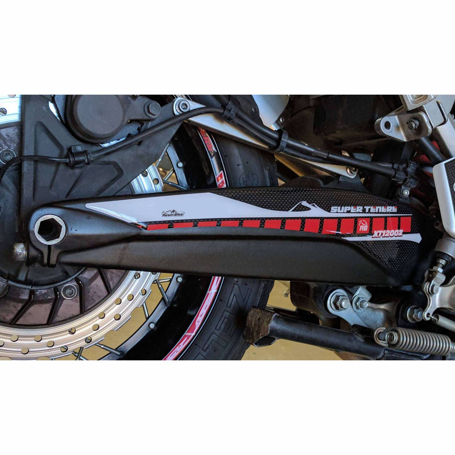 Resin Bike 3D Motorcycle Stickers - Swingarm | Yamaha XT 1200 Z Super Tenere 2010>2015 -   Pyramid Motorcycle Accessories