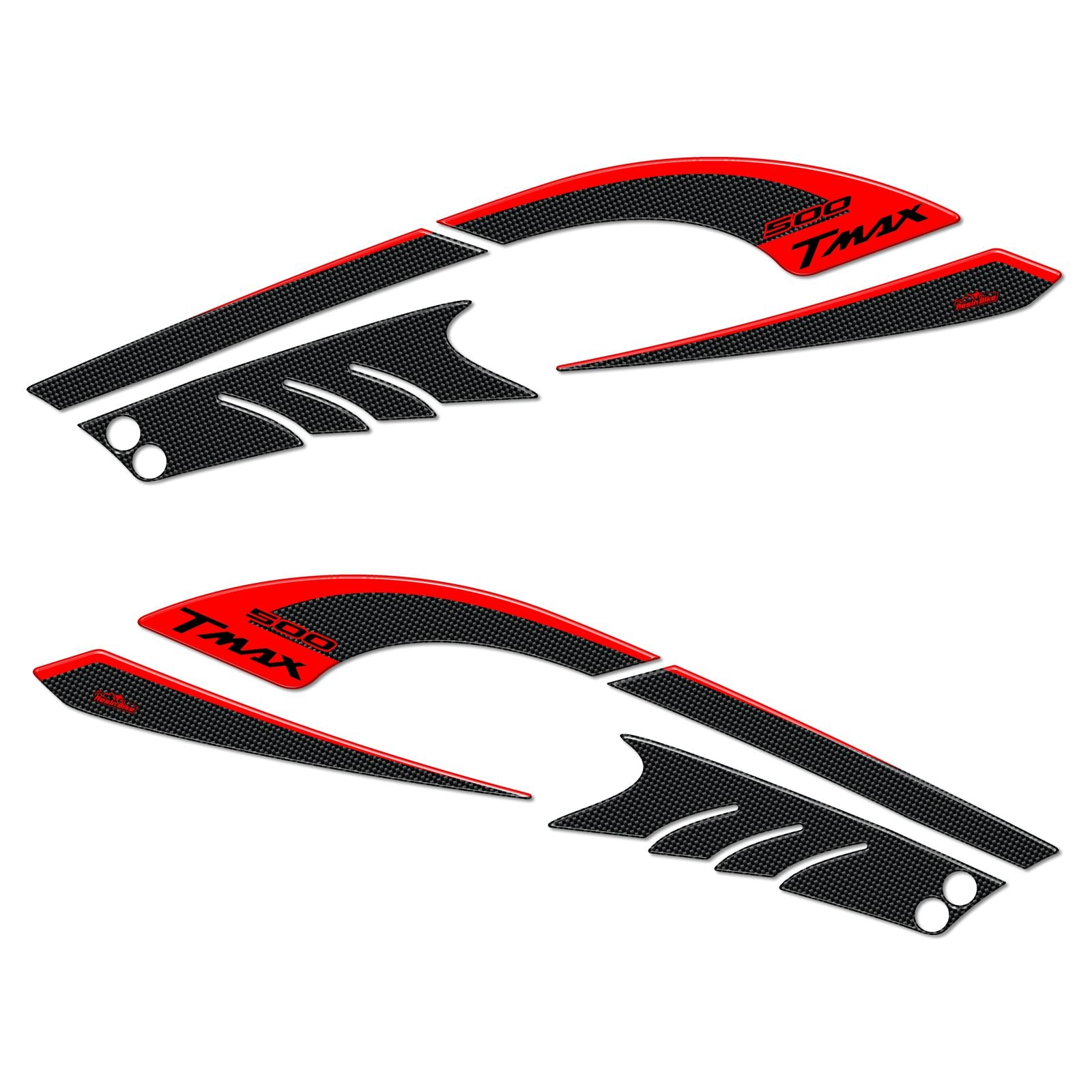 Resin Bike 3D Motorcycle Stickers - Tank Sides | Yamaha TMAX 500 2008>2011 RB-B7X78098 -   Pyramid Motorcycle Accessories