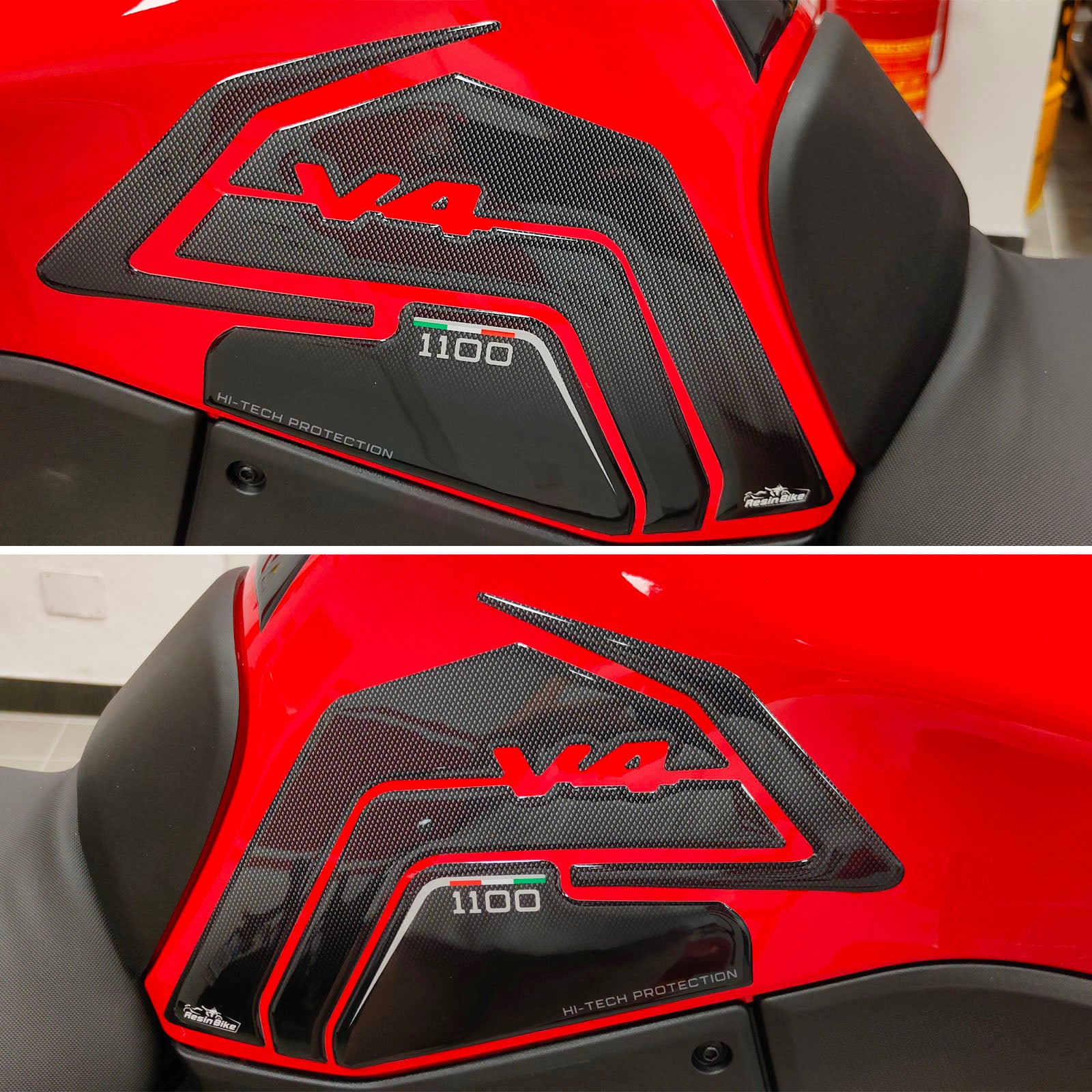 Resin Bike 3D Motorcycle Stickers - Full Kit | Ducati Multistrada V4 1100 2021>2023 -   Pyramid Motorcycle Accessories