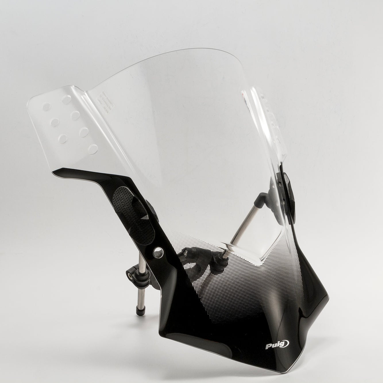 Puig Rafale Universal Handlebar Mounted Screen | Clear -   Pyramid Motorcycle Accessories