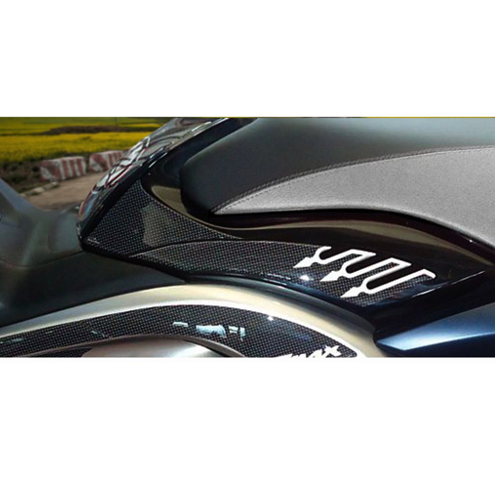 Resin Bike 3D Motorcycle Stickers - Underseat | Yamaha TMAX 500 2008>2011 RB-B99145O5 -   Pyramid Motorcycle Accessories