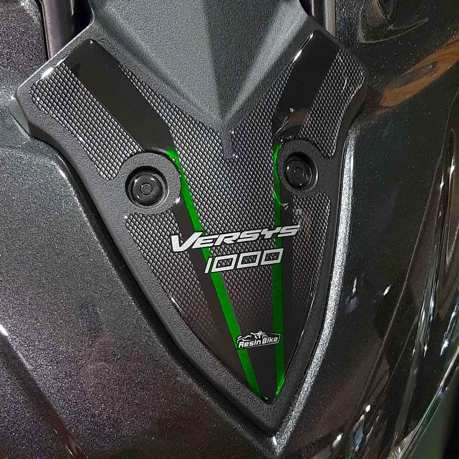 Resin Bike 3D Motorcycle Stickers - Frontal Area | Kawasaki Versys 1000 2017>2024 -   Pyramid Motorcycle Accessories