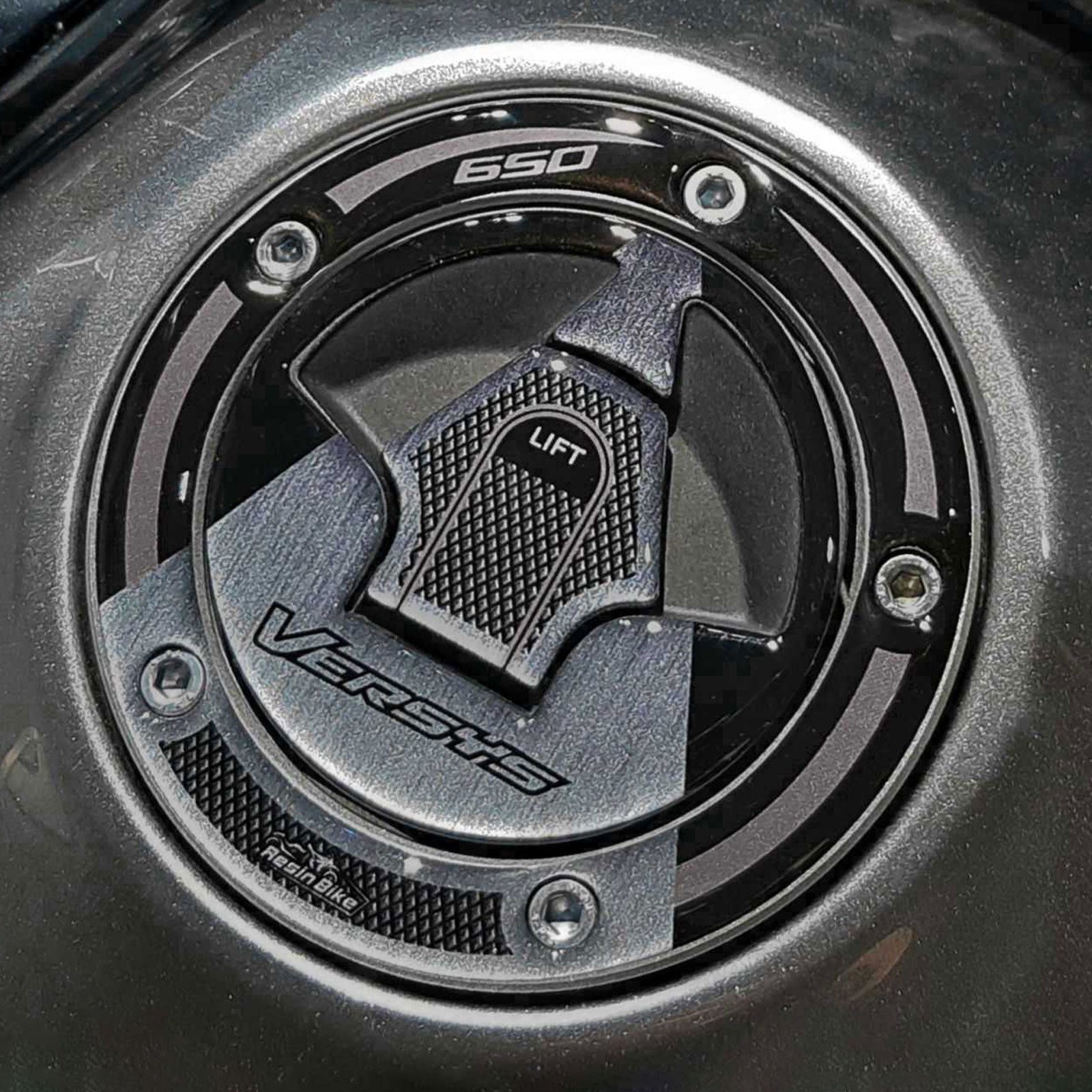 Resin Bike 3D Motorcycle Stickers - Fuel Cap | Kawasaki Versys 650 2017>2021 RB-1000151700001 -   Pyramid Motorcycle Accessories