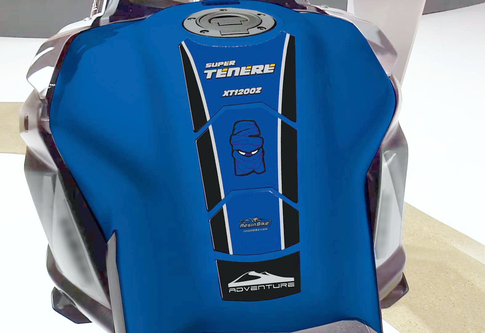 Resin Bike 3D Motorcycle Stickers - Tank Pad | Yamaha XT 1200 Z Super Tenere 2010>2020 RB-BX674714 -   Pyramid Motorcycle Accessories