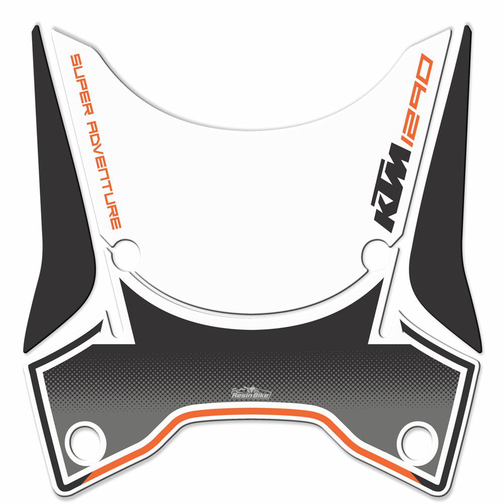 Resin Bike 3D Motorcycle Stickers - Windshield | KTM 1290 Super Adventure S 2017>2020RB-B14F3667 -   Pyramid Motorcycle Accessories