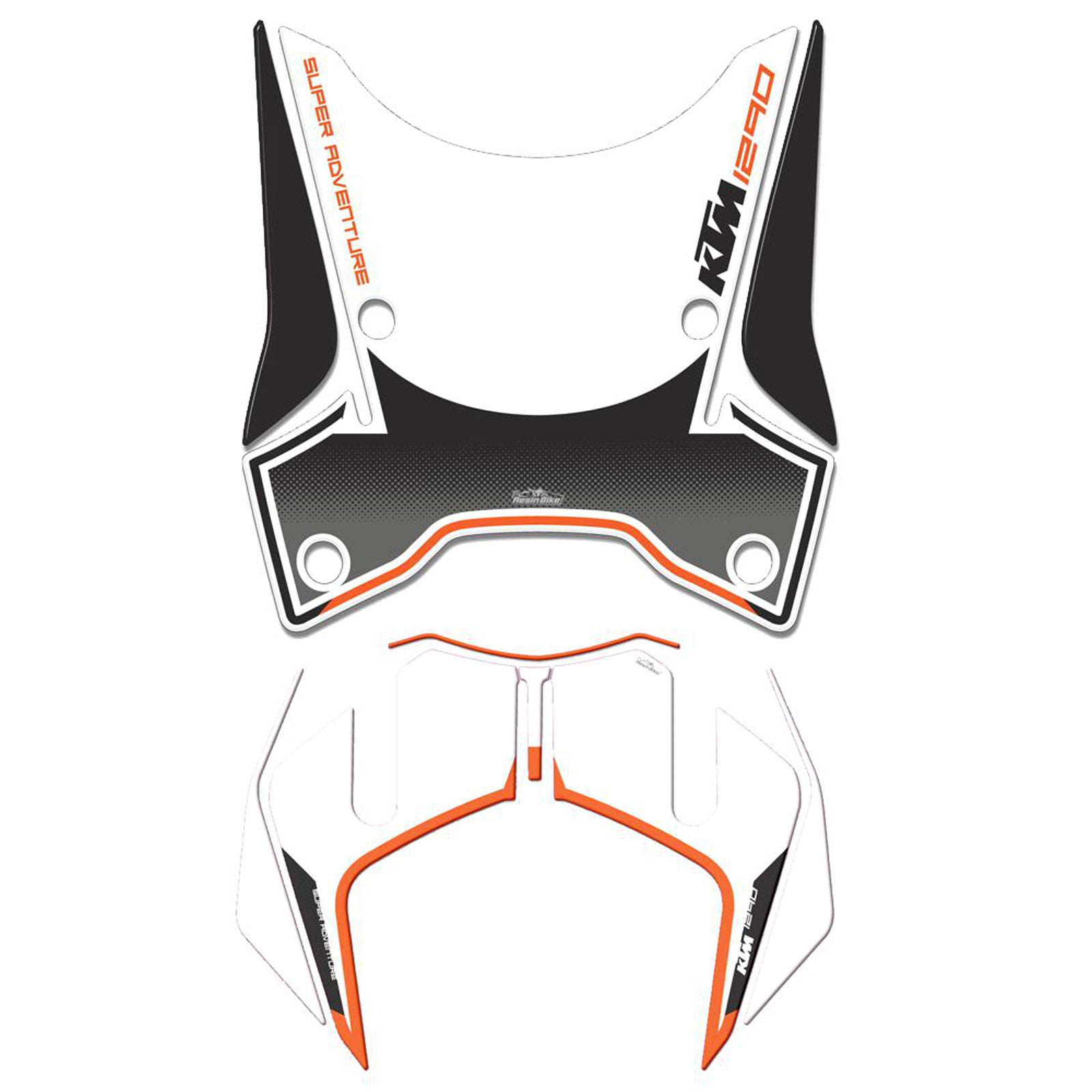 Resin Bike 3D Motorcycle Stickers - Basic Kit | KTM 1290 Super Adventure S 2017>2020 RB-B78Z4817 -   Pyramid Motorcycle Accessories