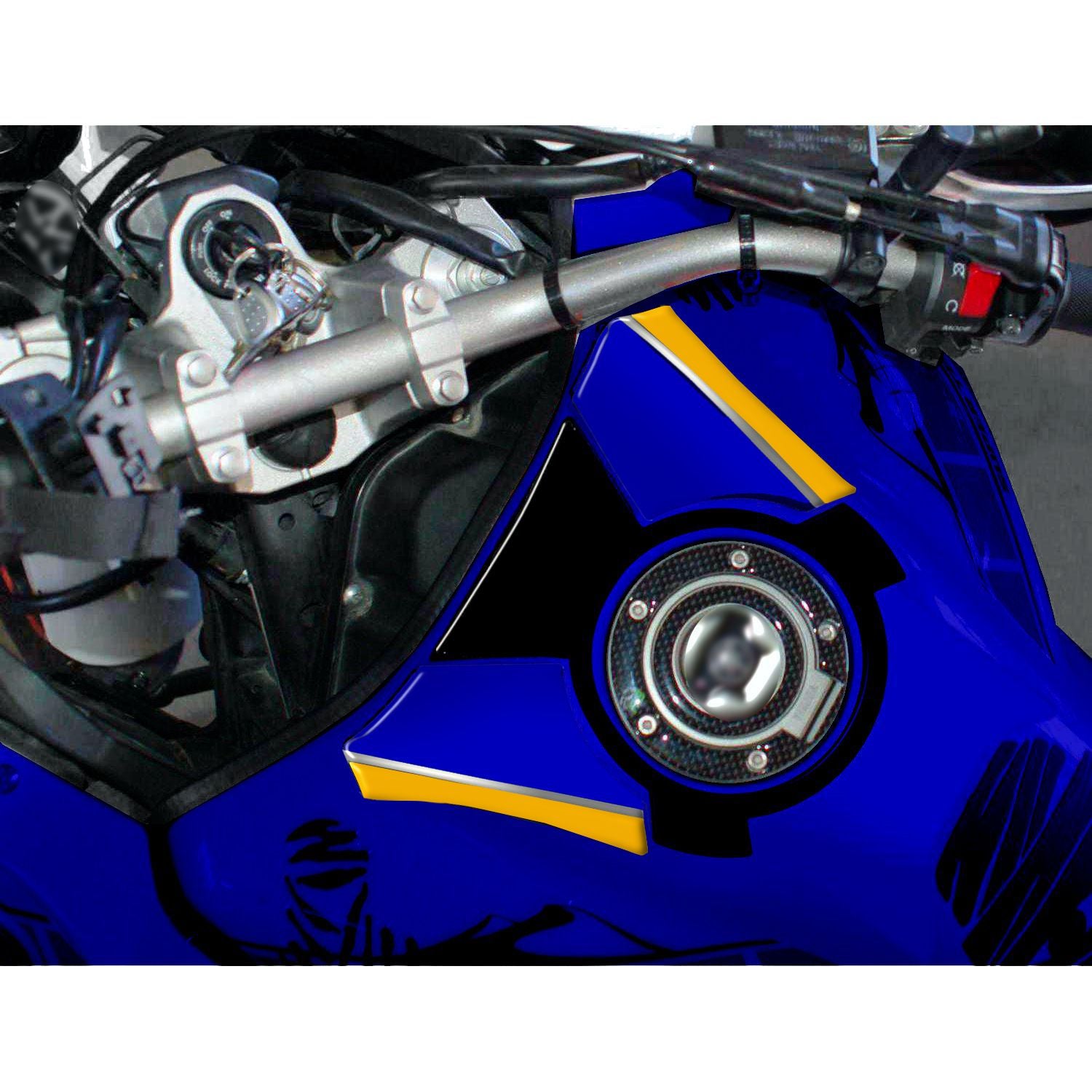 Resin Bike 3D Motorcycle Stickers - Fuel Cap | Yamaha XT 1200 Z Super Tenere 2010>2020 -   Pyramid Motorcycle Accessories