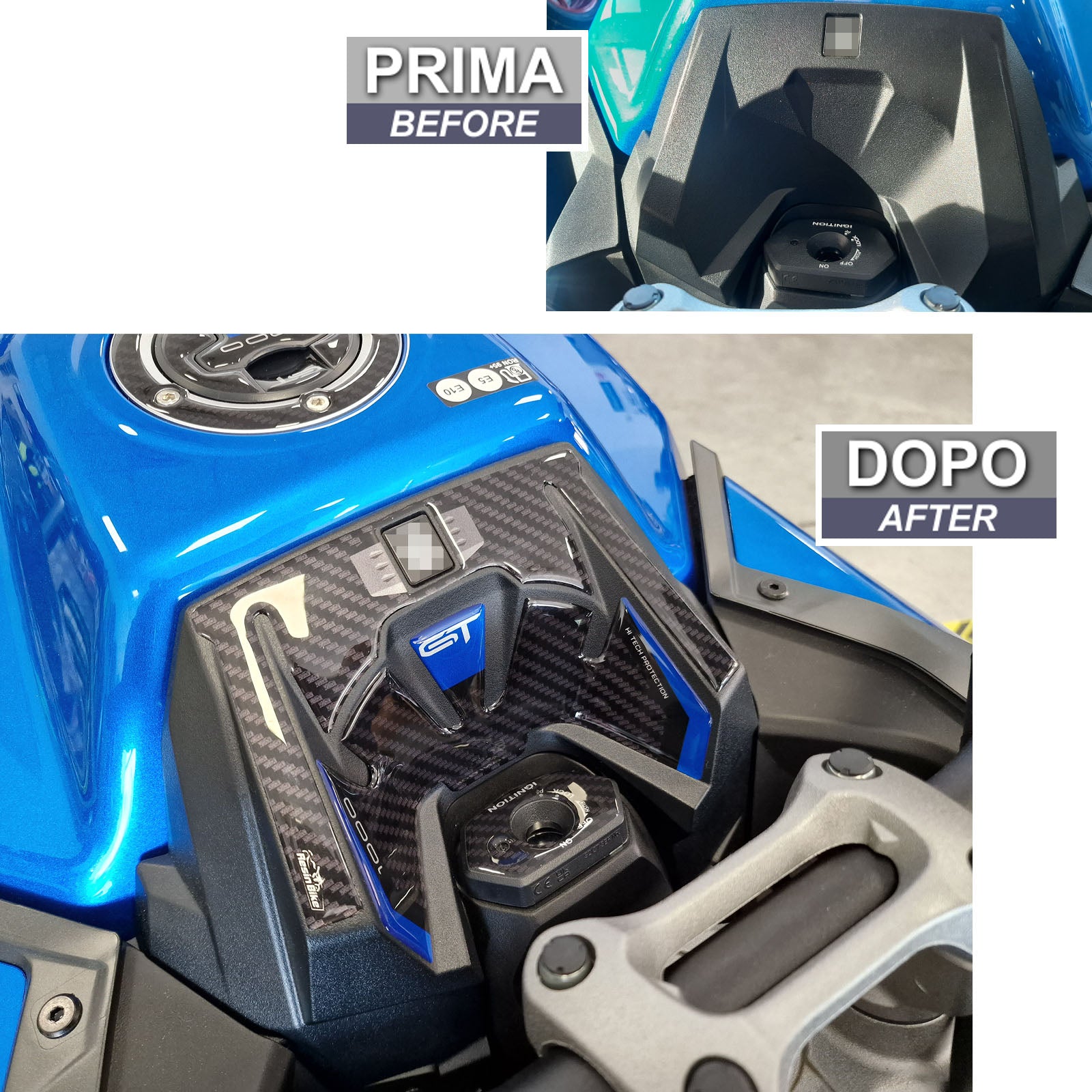 Resin Bike 3D Motorcycle Stickers - Key Area | Suzuki GSX-S1000 GT/GT+ 2022>2025 -   Pyramid Motorcycle Accessories
