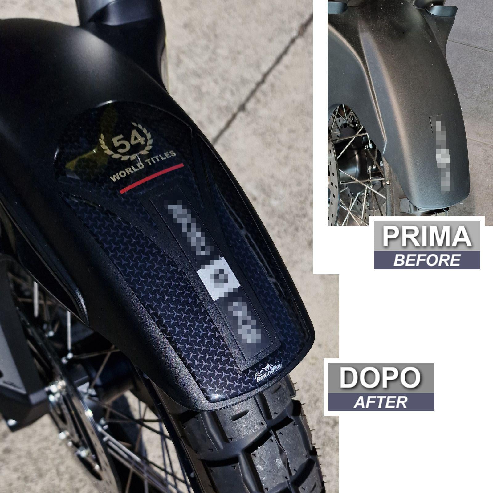 Resin Bike 3D Motorcycle Stickers - Footboard | Aprilia Tuareg 660 2022>2026 -   Pyramid Motorcycle Accessories