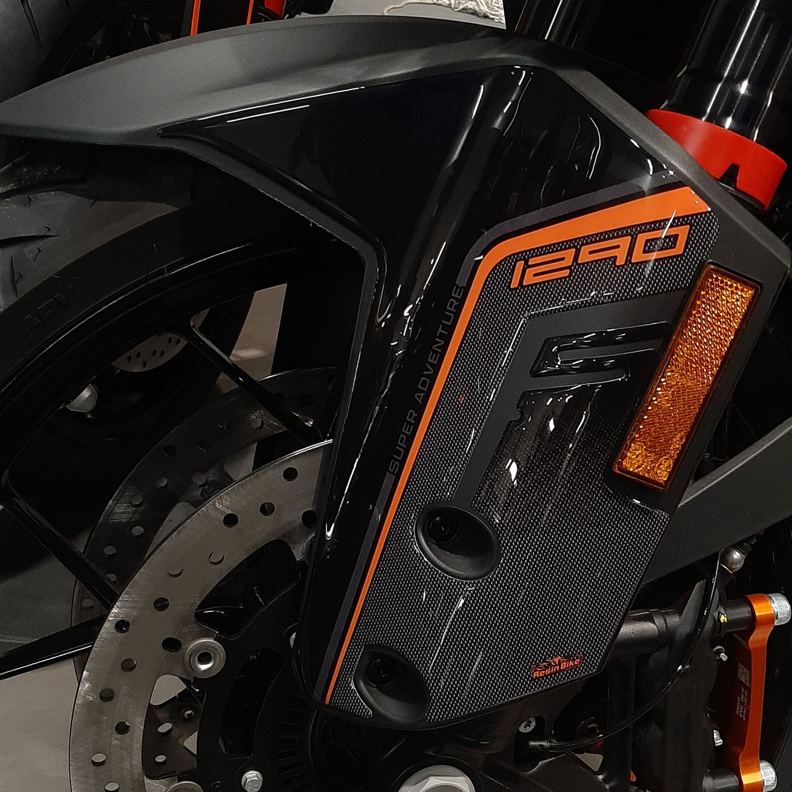 Resin Bike 3D Motorcycle Stickers - Front Fender Sides | KTM 1290 Super Adventure S 2021>2025 -   Pyramid Motorcycle Accessories