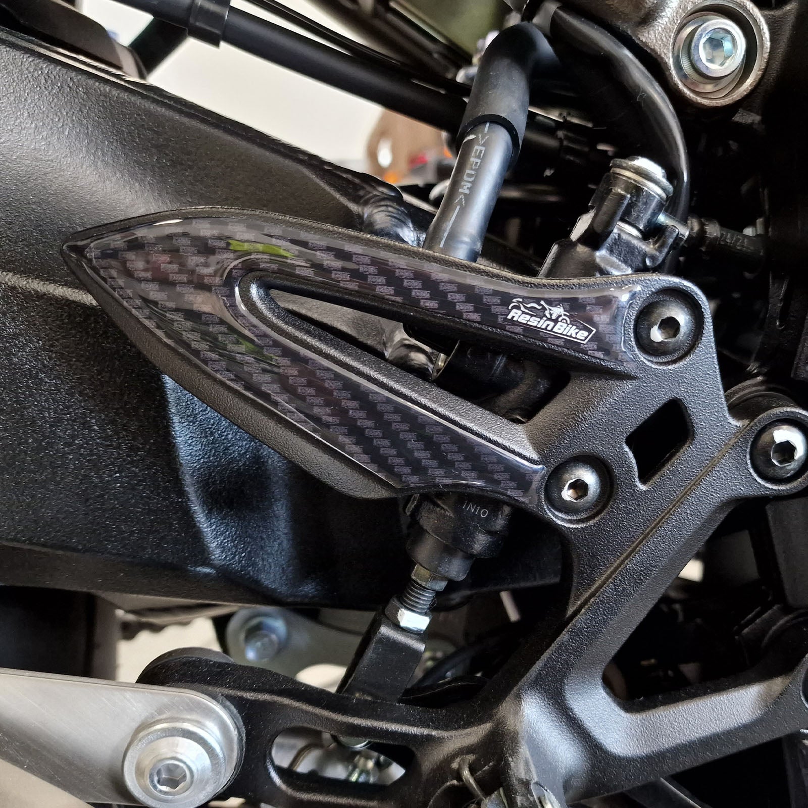 Resin Bike 3D Motorcycle Stickers - Heel Pads | Suzuki GSX-S1000 GT/GT+ 2022>2025 -   Pyramid Motorcycle Accessories