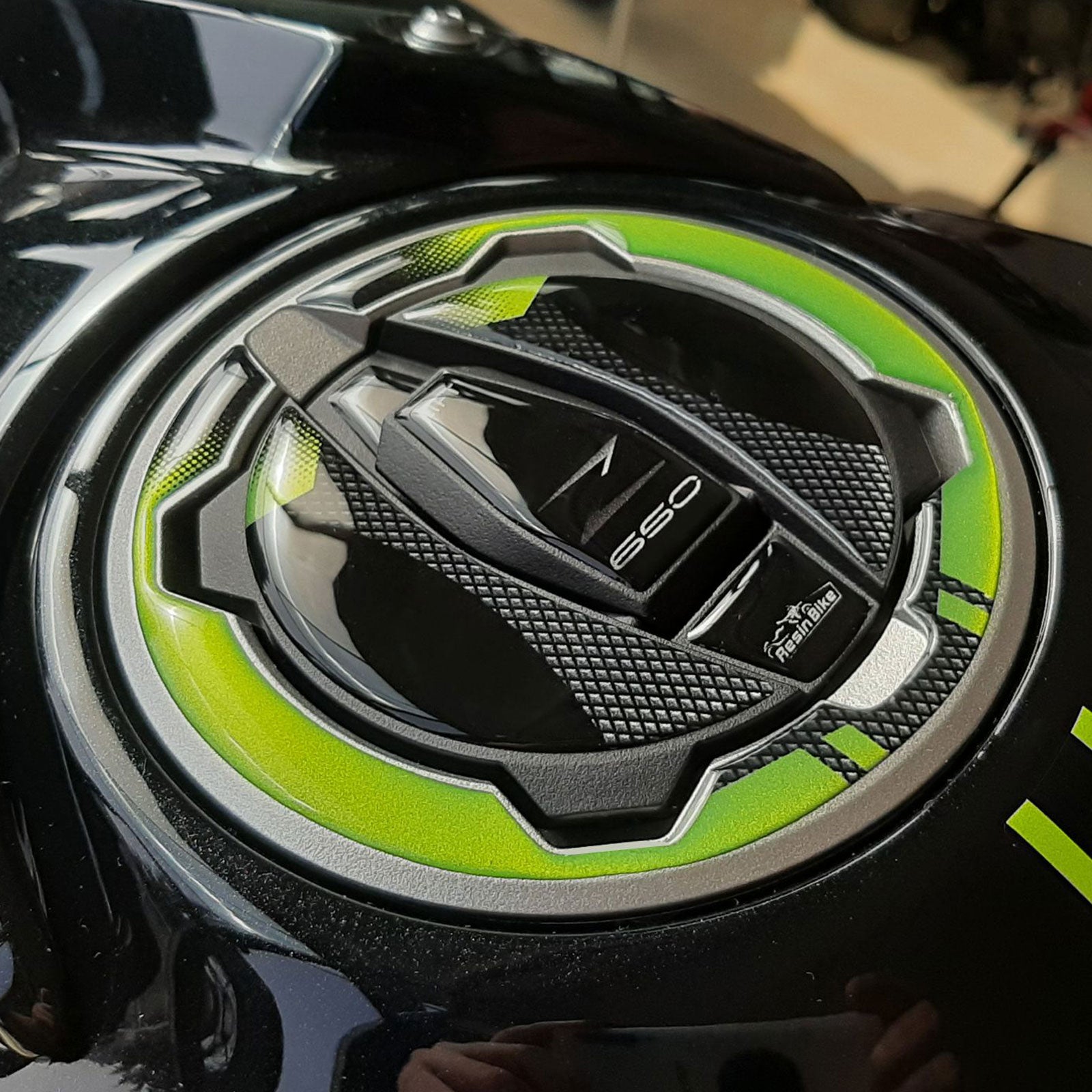 Resin Bike 3D Motorcycle Stickers - Tank Kit | Kawasaki Z 650 2021>2024 -   Pyramid Motorcycle Accessories