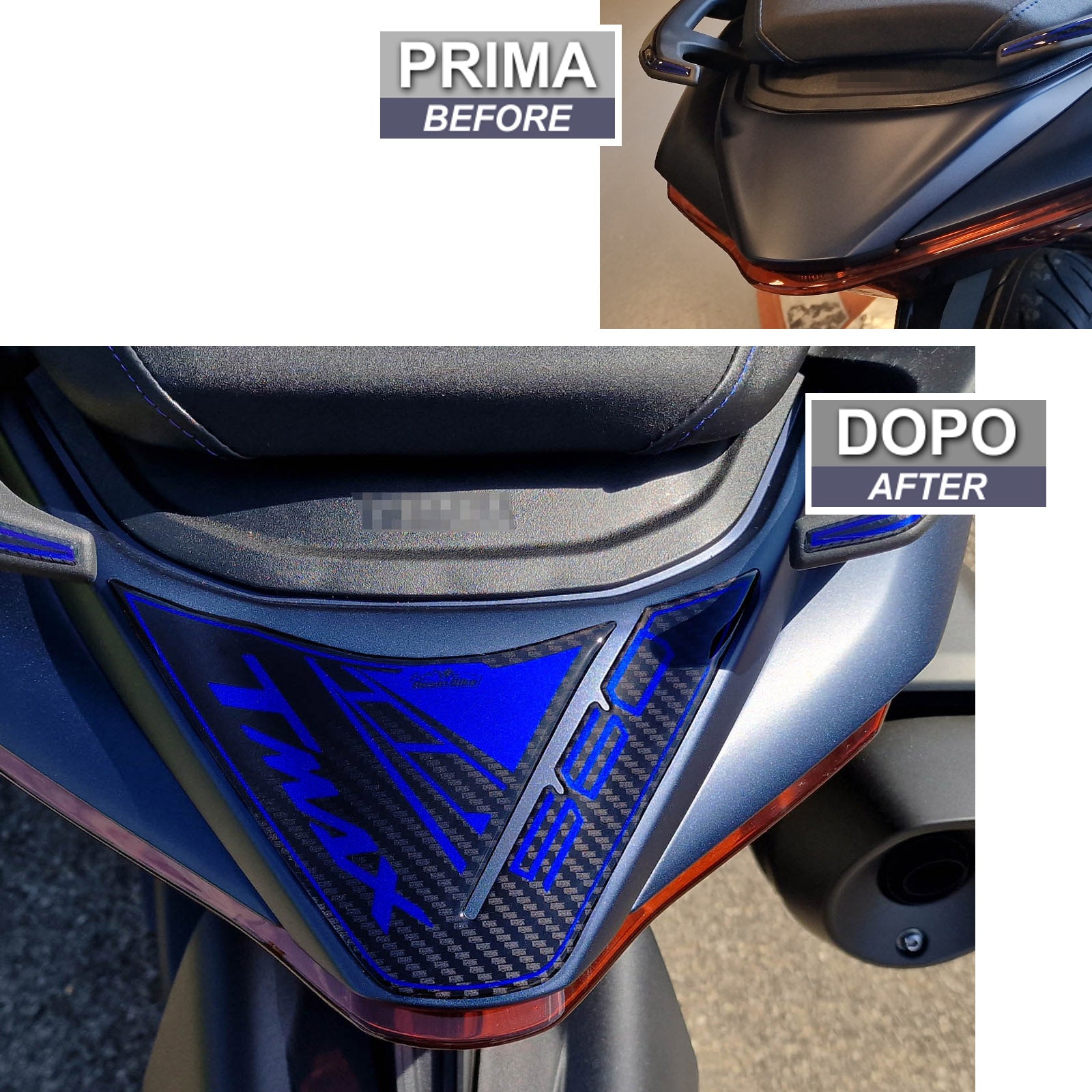 Resin Bike 3D Motorcycle Stickers - Tail Section | Yamaha TMAX 560 2022>2024 RB-1000480700000 -   Pyramid Motorcycle Accessories