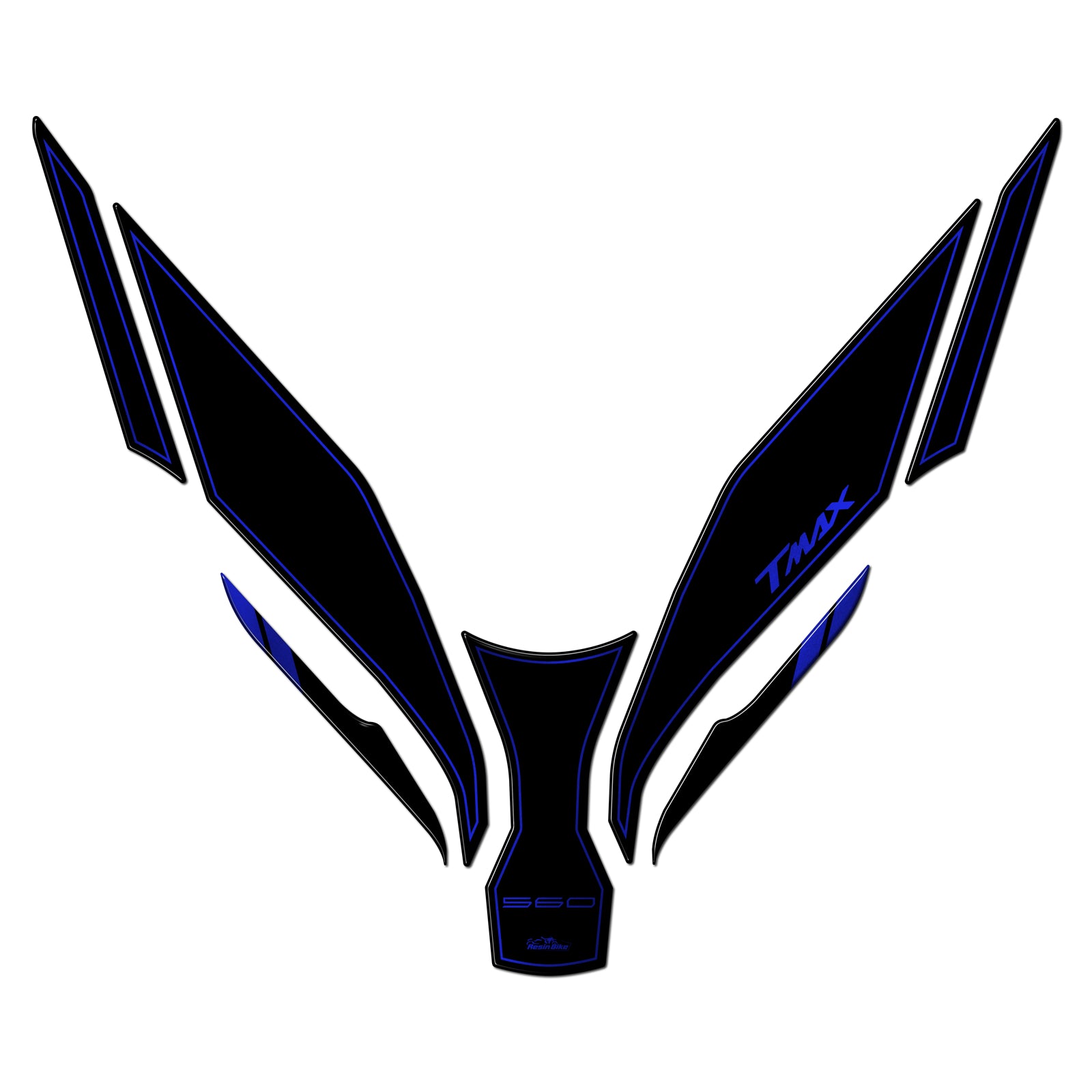 Resin Bike 3D Motorcycle Stickers - Frontal Area | Yamaha TMAX 560 2022>2024 RB-1000480800007 -   Pyramid Motorcycle Accessories