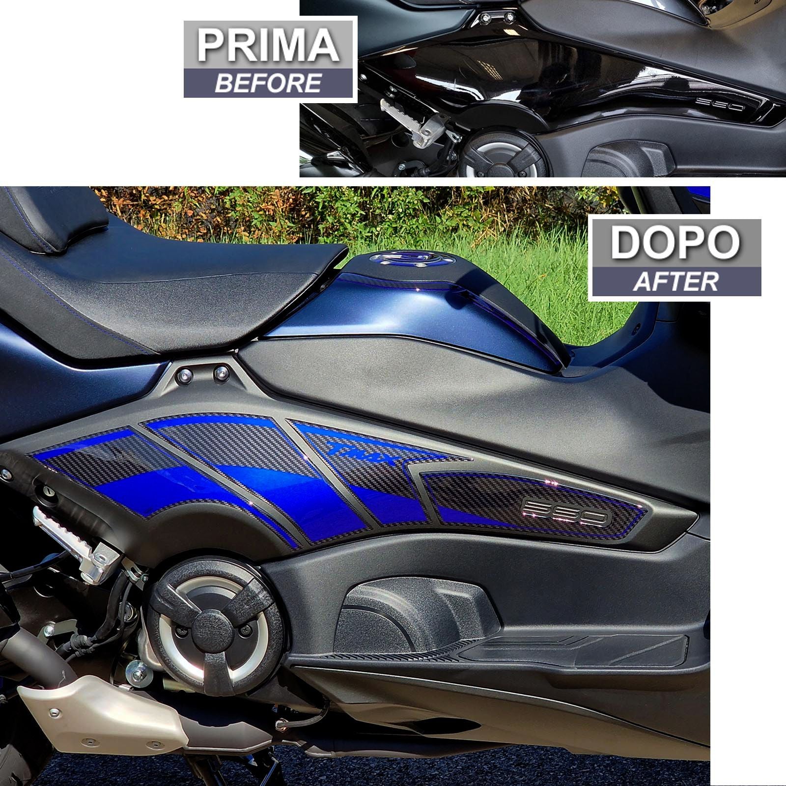 Resin Bike 3D Motorcycle Stickers - Tank Sides | Yamaha TMAX 560 2022>2024 RB-1000481400008 -   Pyramid Motorcycle Accessories