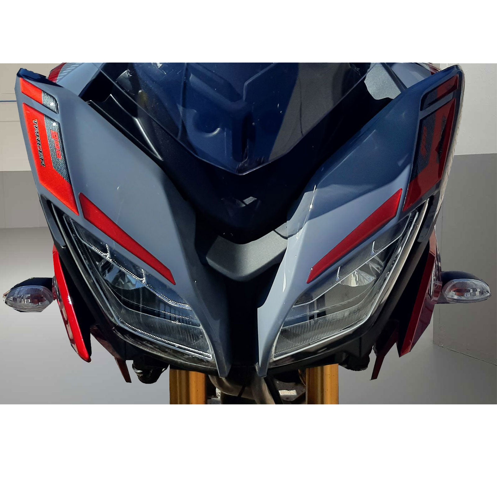 Resin Bike 3D Motorcycle Stickers - Frontal Area | Yamaha Tracer 900 2018>Current -   Pyramid Motorcycle Accessories