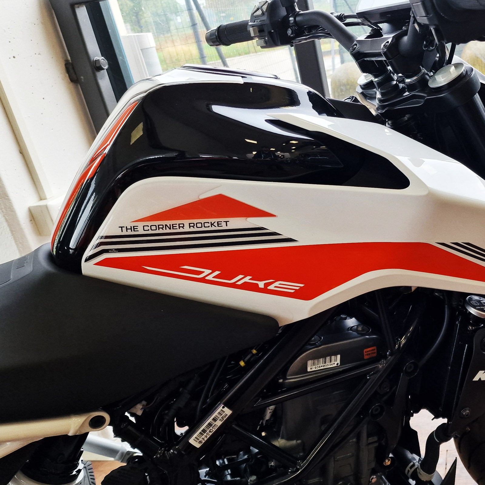 Resin Bike 3D Motorcycle Stickers - Tank Sides | KTM 390 Duke 2021>2023 RB-1000482700008 -   Pyramid Motorcycle Accessories