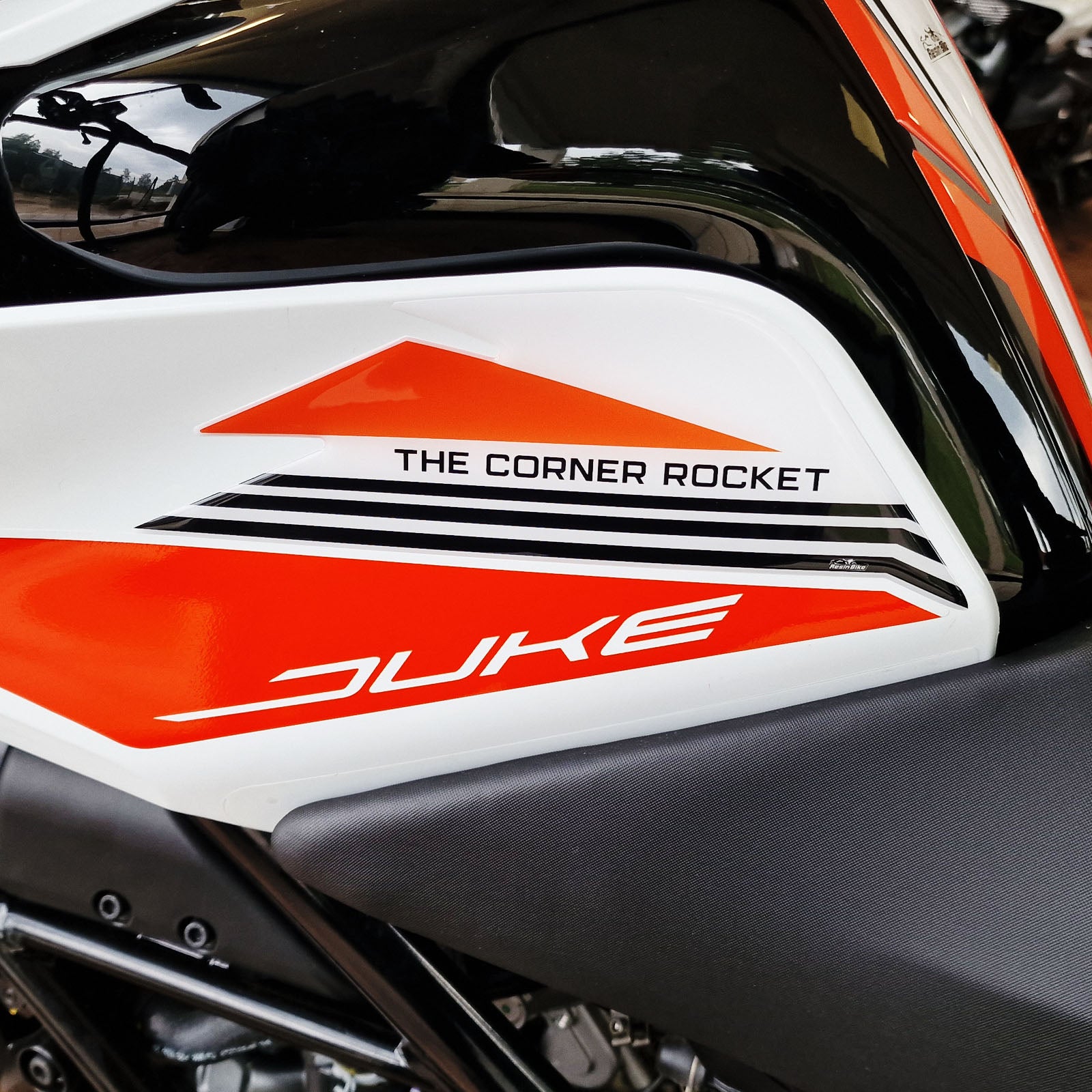 Resin Bike 3D Motorcycle Stickers - Tank Sides | KTM 390 Duke 2021>2023 RB-1000482700008 -   Pyramid Motorcycle Accessories