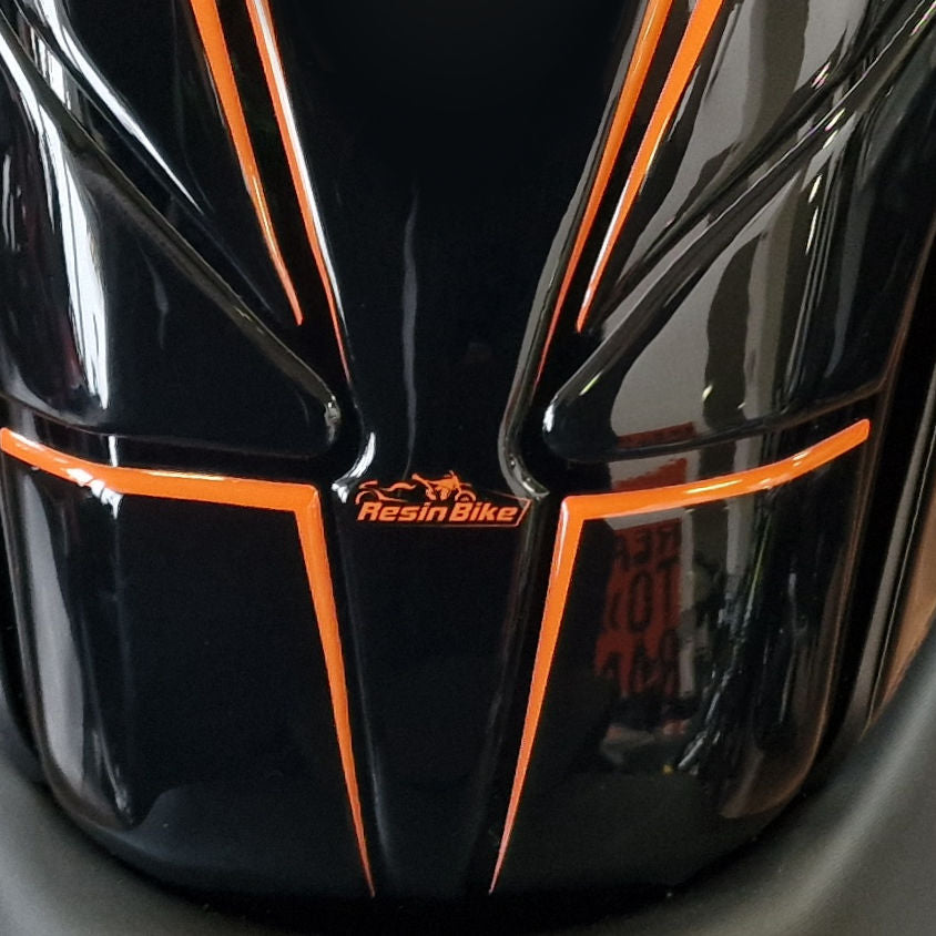 Resin Bike 3D Motorcycle Stickers - Tank Pad | KTM 125/200/250/390 Duke 2021>2023 -   Pyramid Motorcycle Accessories