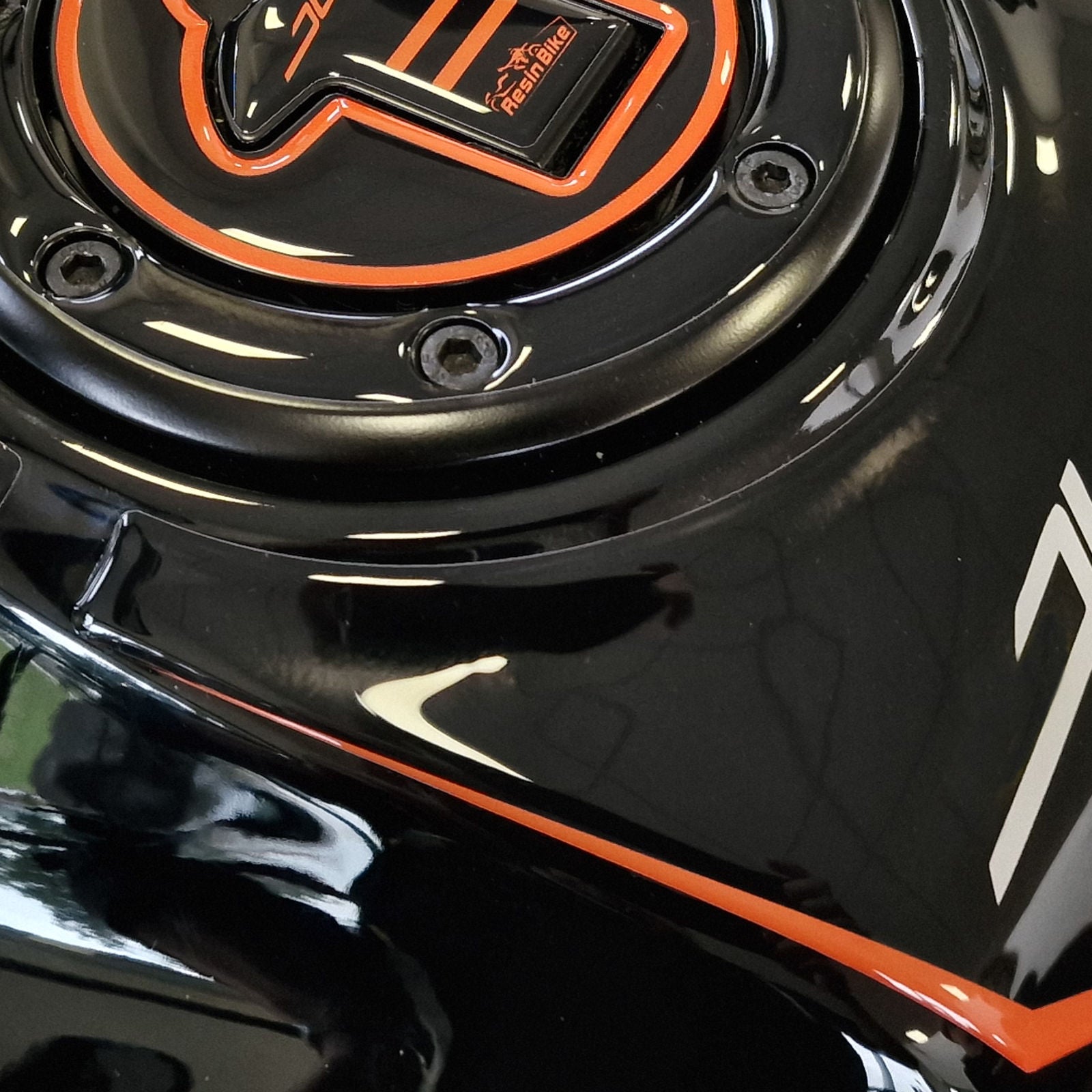 Resin Bike 3D Motorcycle Stickers - Tank Pad | KTM 125/200/250/390 Duke 2021>2023 -   Pyramid Motorcycle Accessories