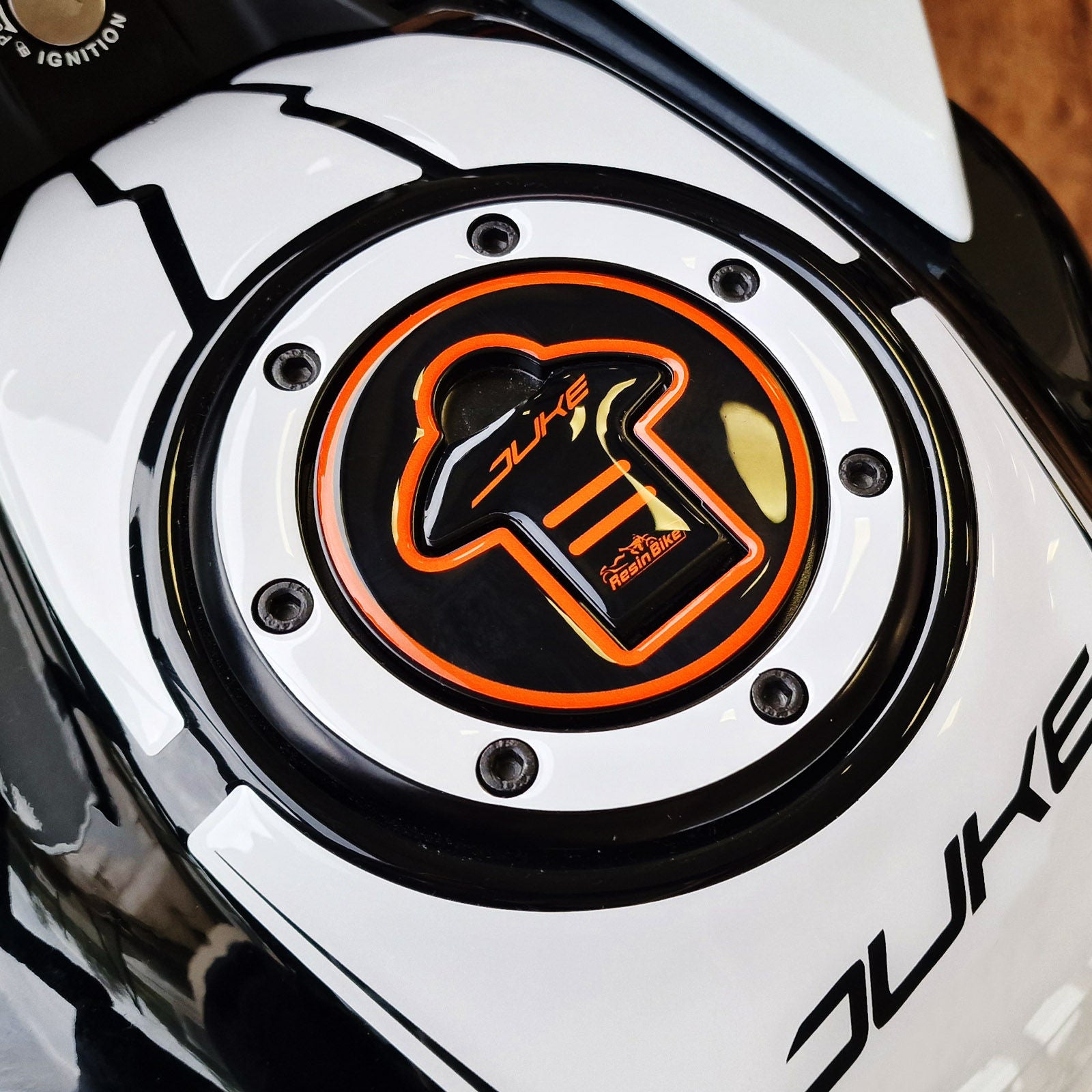 Resin Bike 3D Motorcycle Stickers - Fuel Cap | KTM 200 / 390 Duke 2021>2023 -   Pyramid Motorcycle Accessories