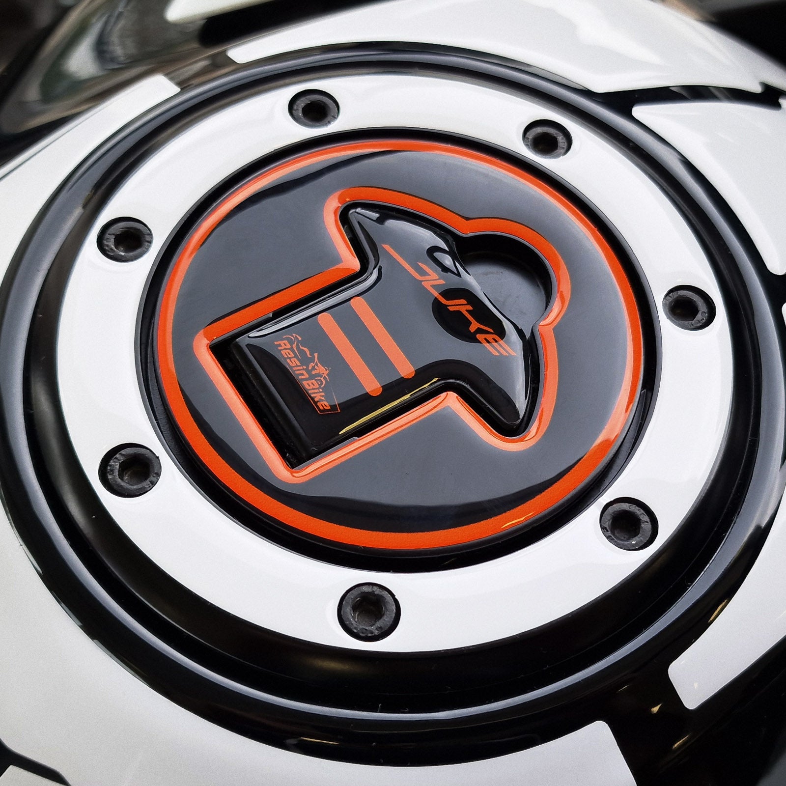 Resin Bike 3D Motorcycle Stickers - Fuel Cap | KTM 200 / 390 Duke 2021>2023 -   Pyramid Motorcycle Accessories