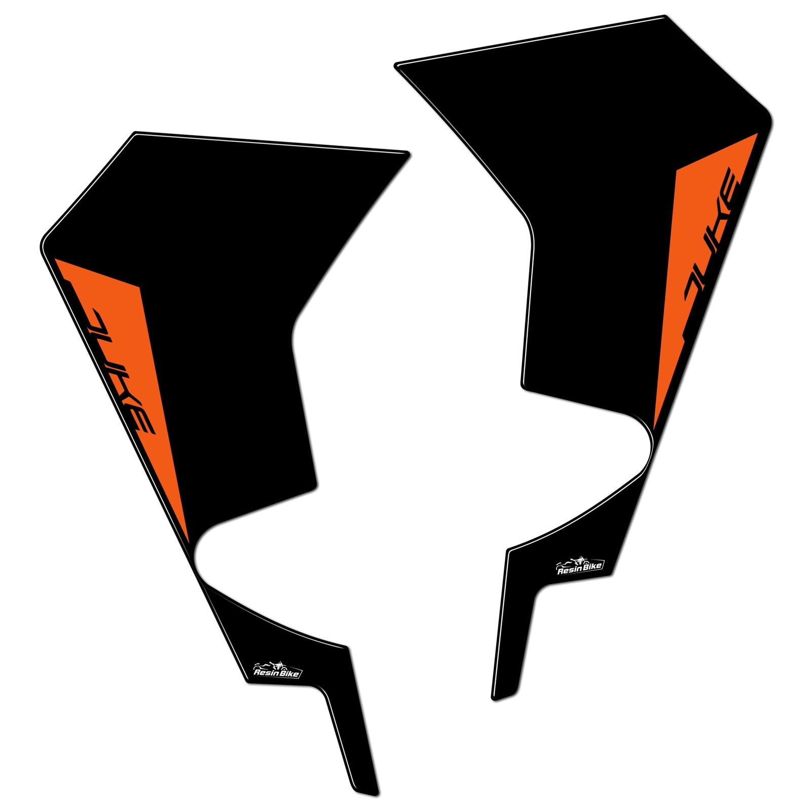 Resin Bike 3D Motorcycle Stickers - Side Panels | KTM 125 Duke 2021>2023 -   Pyramid Motorcycle Accessories