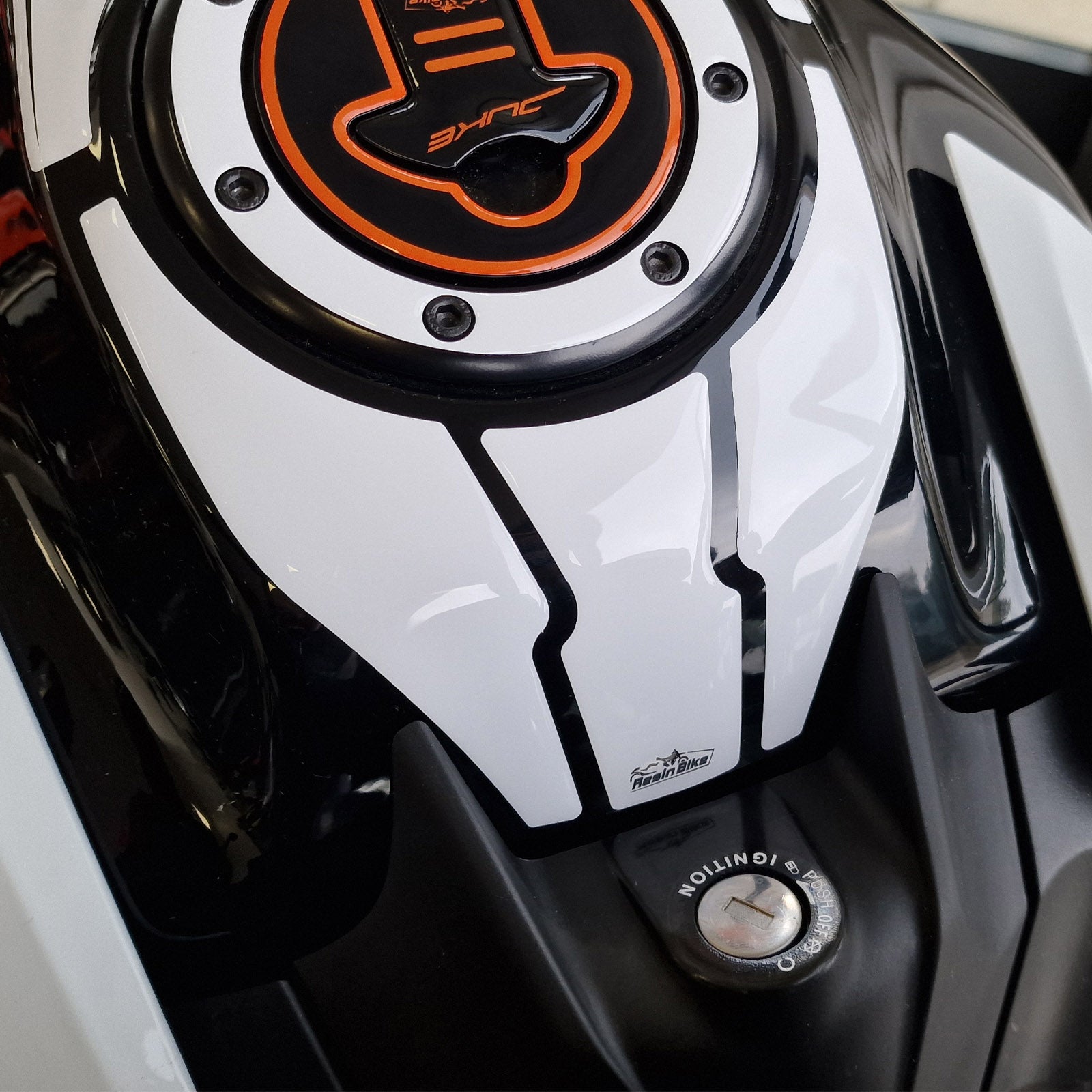 Resin Bike 3D Motorcycle Stickers - Key Area | KTM 200/390 Duke 2021>2023 -   Pyramid Motorcycle Accessories