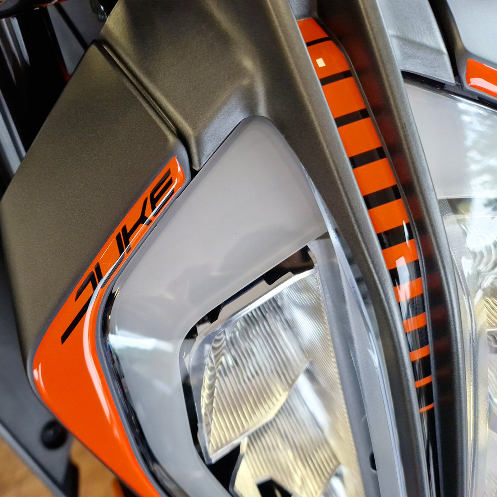 Resin Bike 3D Motorcycle Stickers - Headlight | KTM 125/200/250/390 Duke 2021>2023 -   Pyramid Motorcycle Accessories