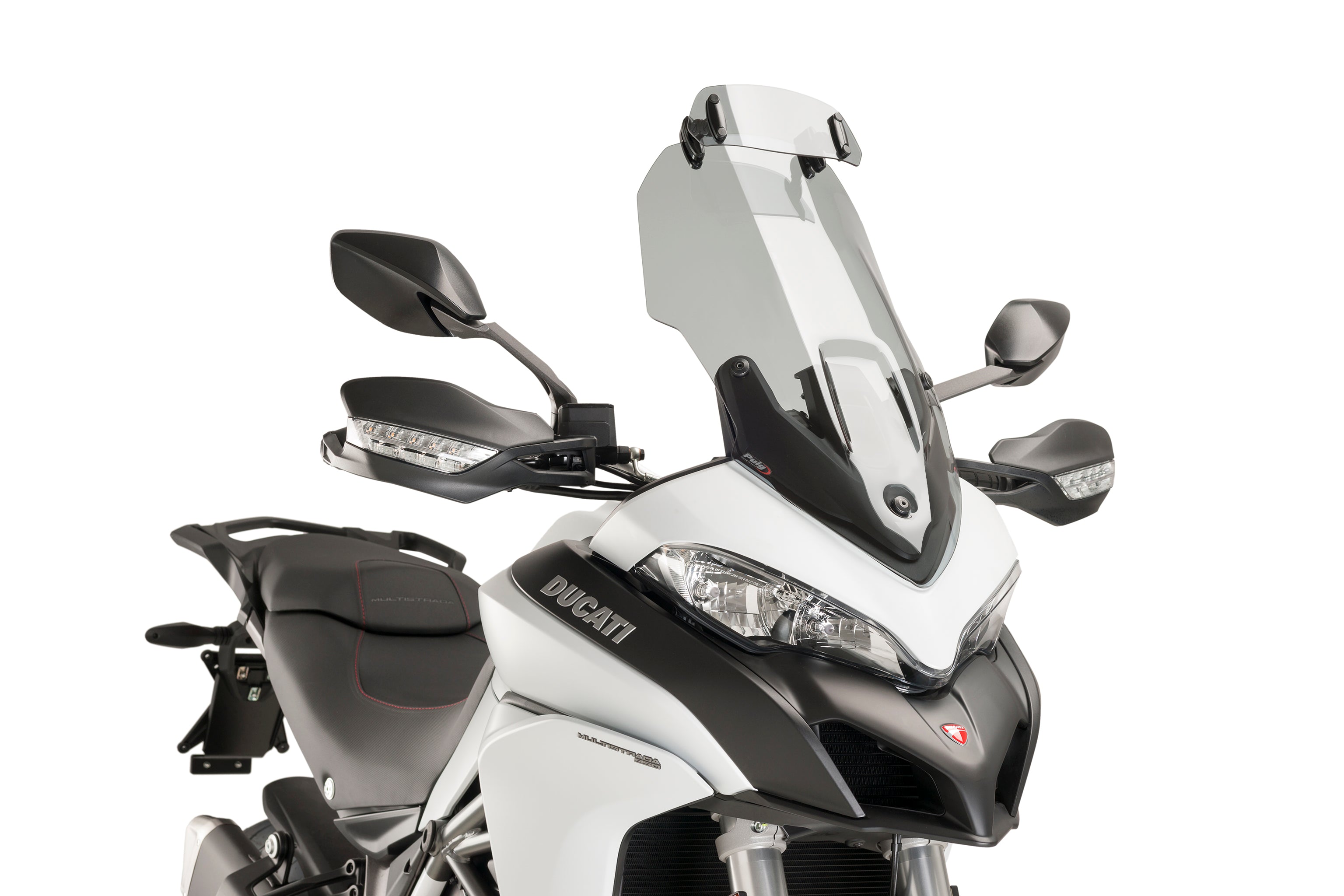 Puig Universal Clip On Screen Deflector - 230x90mm | Light Smoke -   Pyramid Motorcycle Accessories