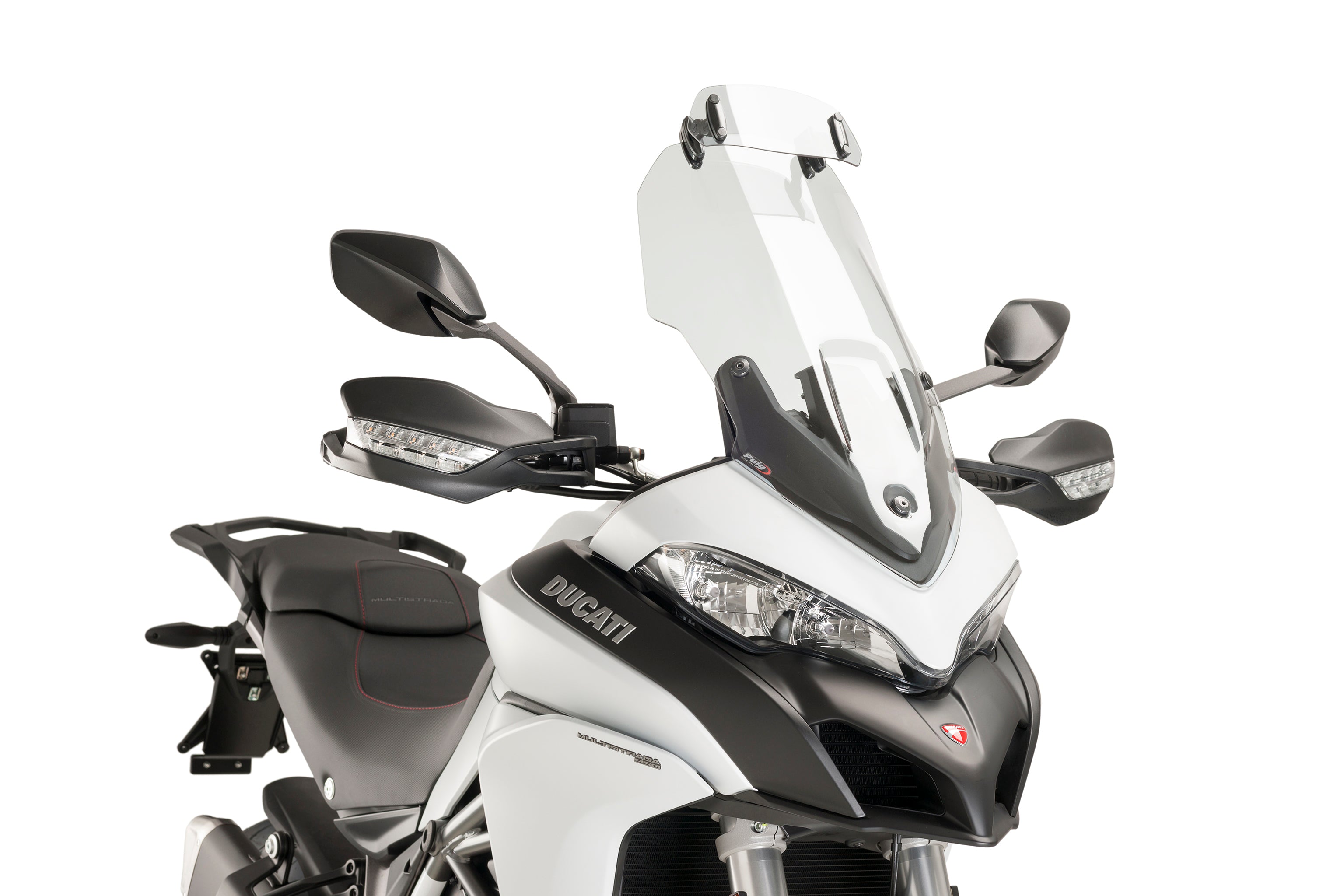 Puig Universal Clip On Screen Deflector - 230x90mm | Clear -   Pyramid Motorcycle Accessories