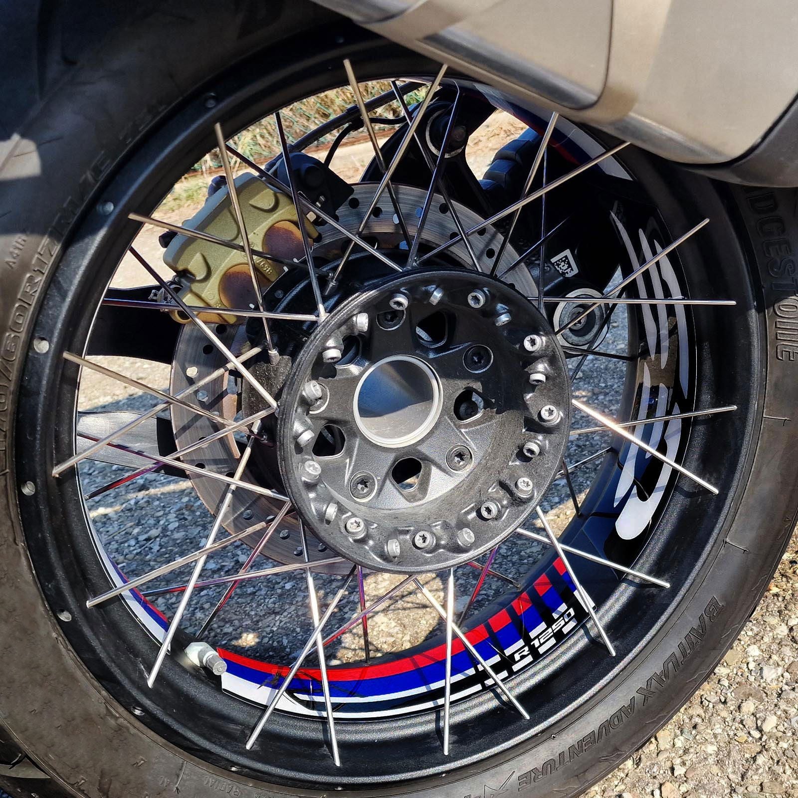 Resin Bike 3D Motorcycle Stickers - Wheels| BMW R 1250 GS Adventure 2021>2024 -   Pyramid Motorcycle Accessories