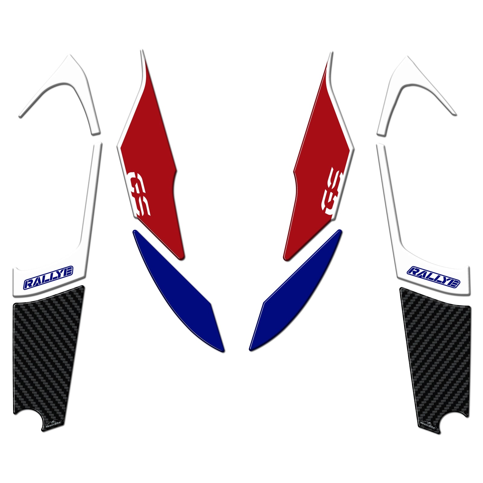 Resin Bike 3D Motorcycle Stickers - Front Fender | BMW R 1250 GS/GSA 2021>2024 -   Pyramid Motorcycle Accessories