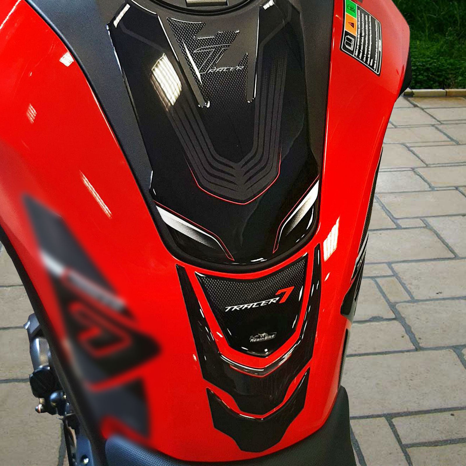 Resin Bike 3D Motorcycle Stickers - Tank Pad | Yamaha Tracer 7 2021>2024 RB-1000438200002 -   Pyramid Motorcycle Accessories