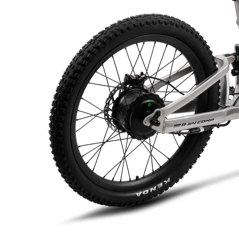 Amped A24 Comp Kids Electric Bike - Silver -   Pyramid Motorcycle Accessories