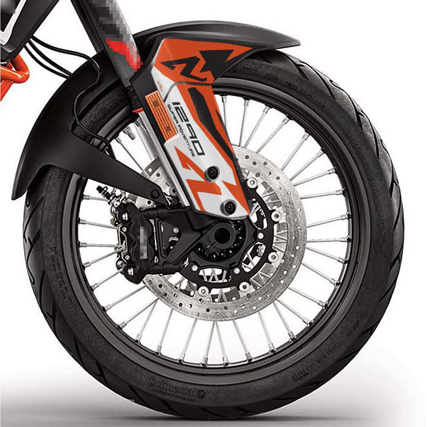 Resin Bike 3D Motorcycle Stickers - Front Fender | KTM 1290 Super Adventure R 2017>2020 RB-BC729993 -   Pyramid Motorcycle Accessories