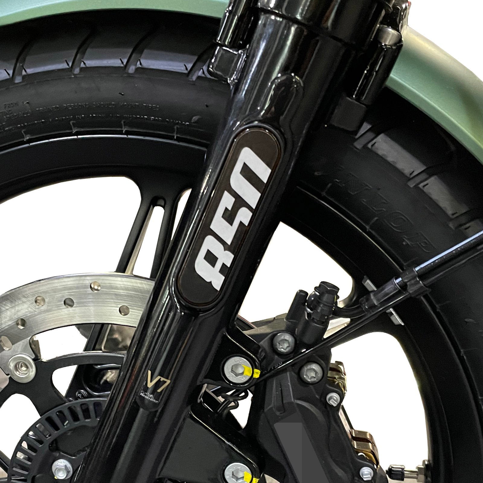 Resin Bike 3D Motorcycle Stickers - Side Panels | Moto Guzzi V7 2021>Current -   Pyramid Motorcycle Accessories