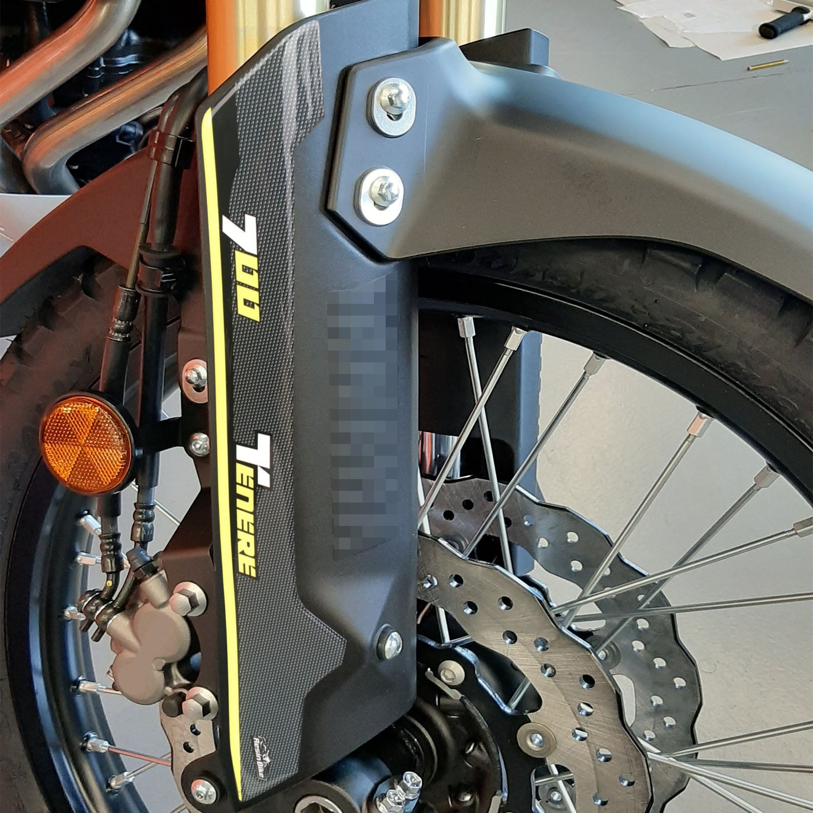 Resin Bike 3D Motorcycle Stickers - Front Fender Sides | Yamaha Tenere 700 2019>2020 -   Pyramid Motorcycle Accessories