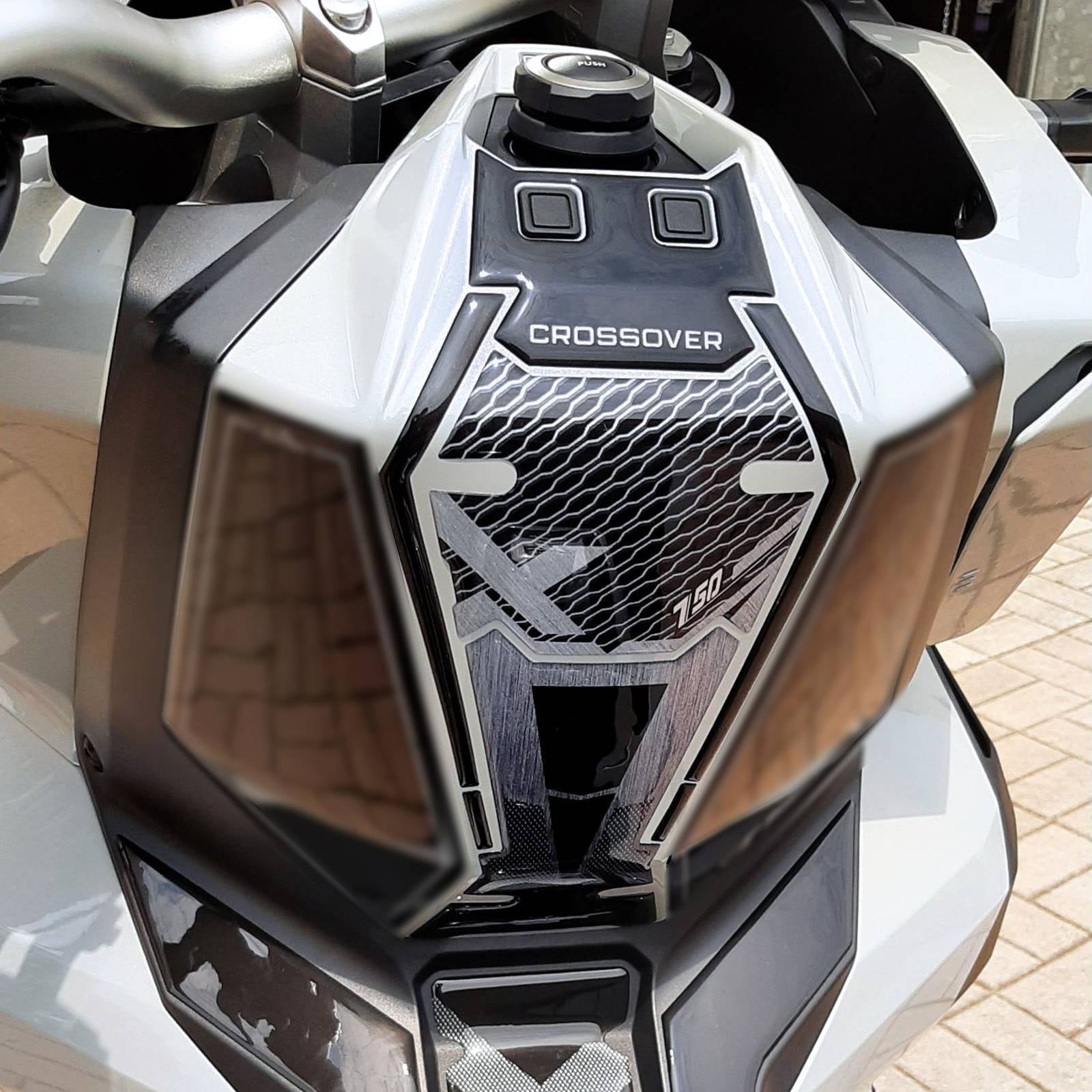 Resin Bike 3D Motorcycle Stickers - Footboard | Honda X-Adv 2021>2024 RB-1000440600005 -   Pyramid Motorcycle Accessories