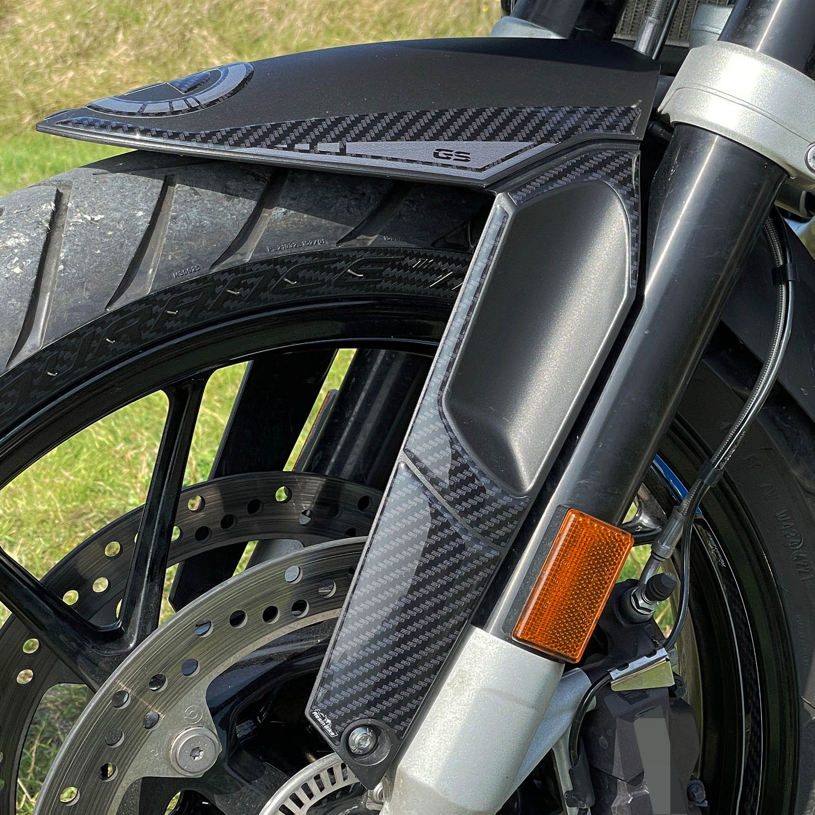 Resin Bike 3D Motorcycle Stickers - Front Fender Sides | BMW R 1250 GS 2021>2024 -   Pyramid Motorcycle Accessories