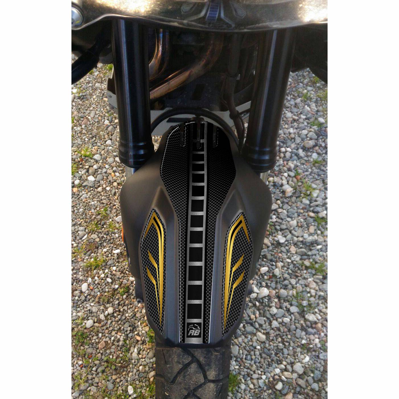Resin Bike 3D Motorcycle Stickers - Front Fender | Yamaha XT 1200 Z Super Tenere 2010>2020 RB-B4N15628 -   Pyramid Motorcycle Accessories