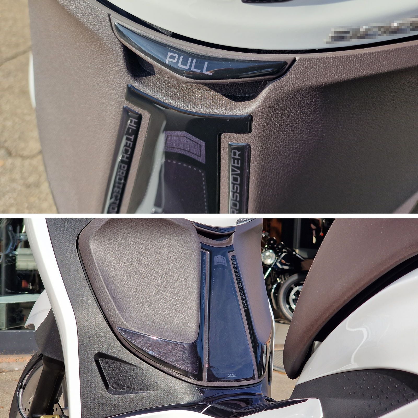 Resin Bike 3D Motorcycle Stickers - Glove Box | Piaggio Beverly 400 2021>2026 -   Pyramid Motorcycle Accessories