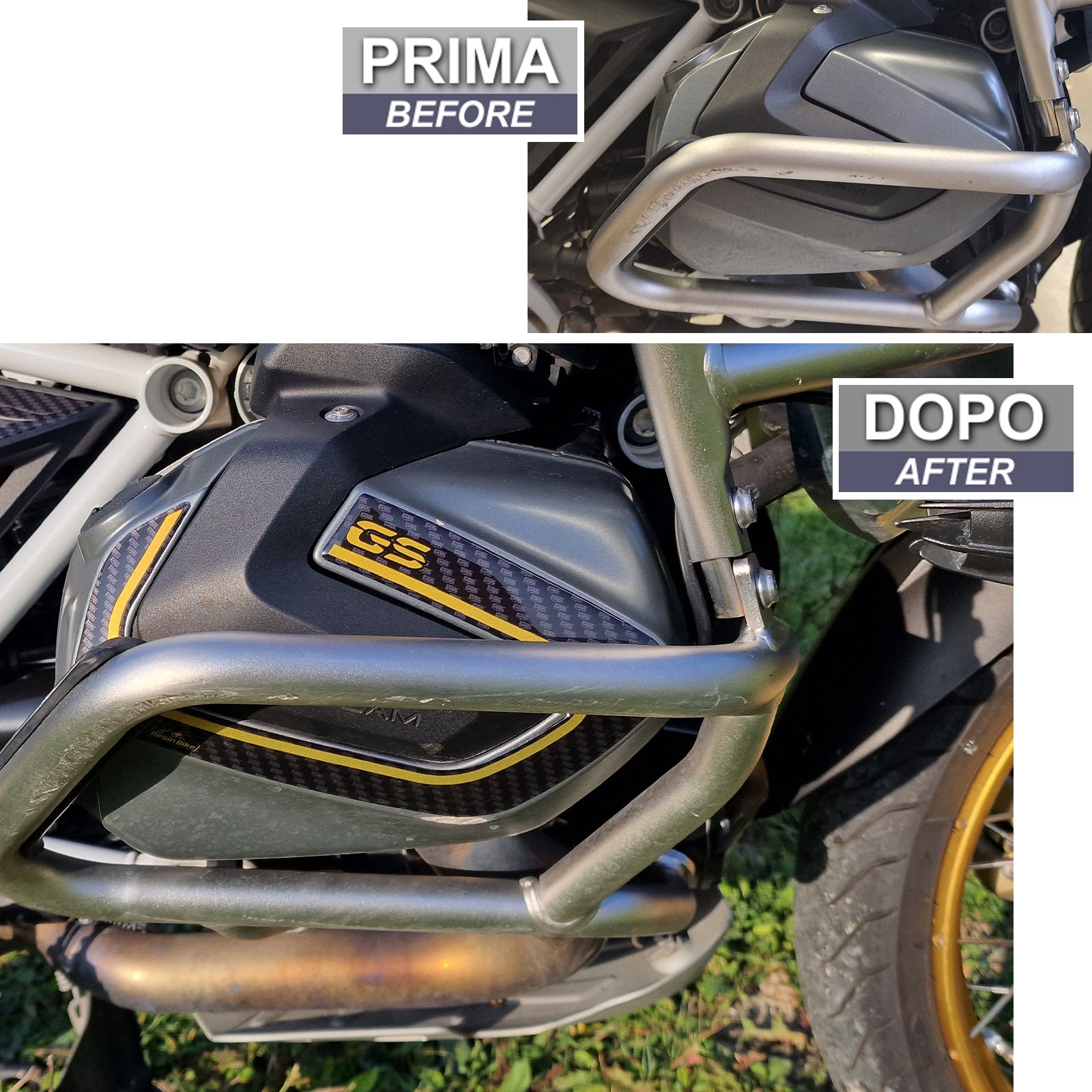 Resin Bike 3D Motorcycle Stickers - Engine Kit | BMW R 1250 GS 2021>2024 -   Pyramid Motorcycle Accessories