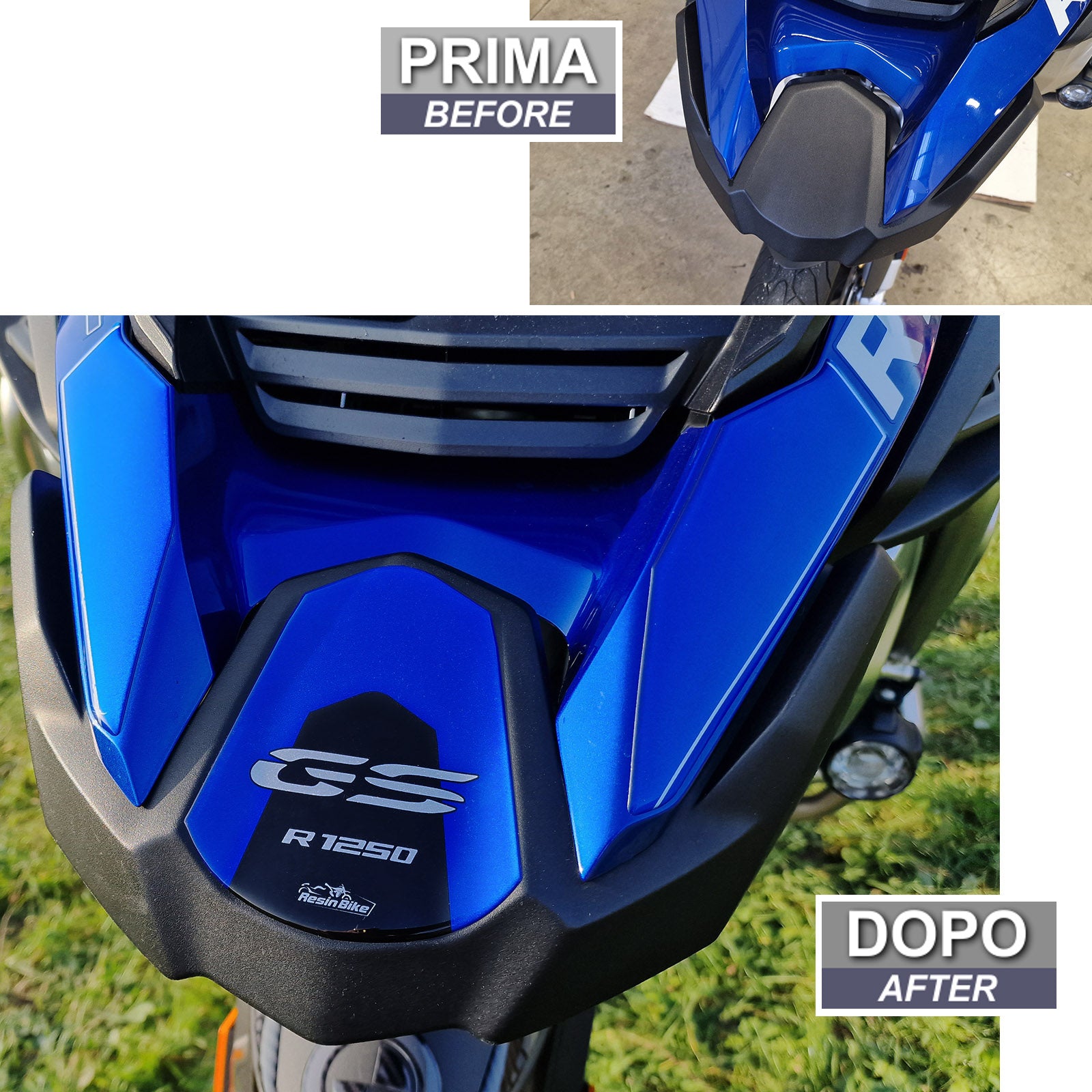 Resin Bike 3D Motorcycle Stickers - Beak | BMW R 1250 GS Adventure HP 2021>2024 -   Pyramid Motorcycle Accessories